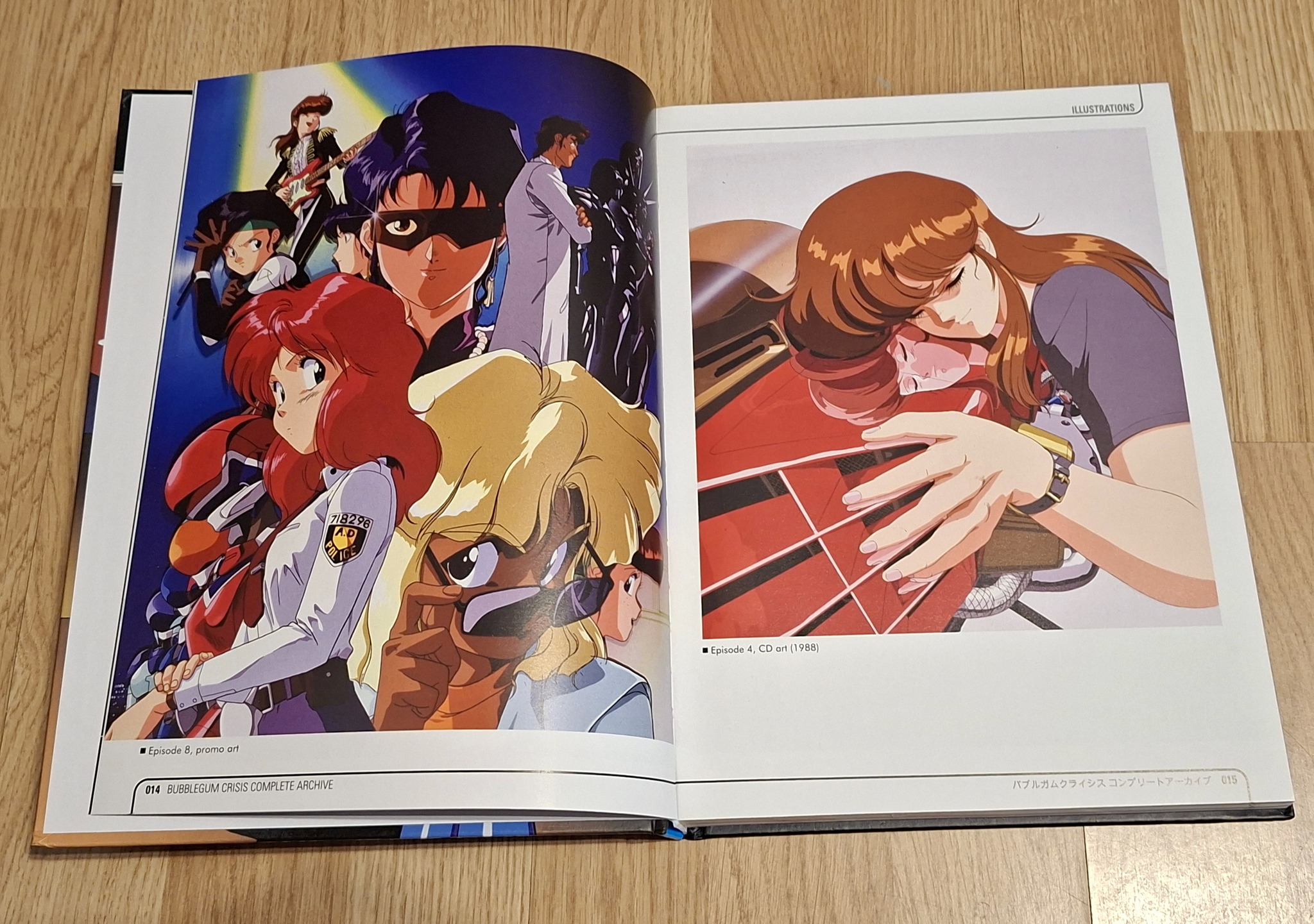 Bubblegum Crisis Complete Archive artbook with interior images