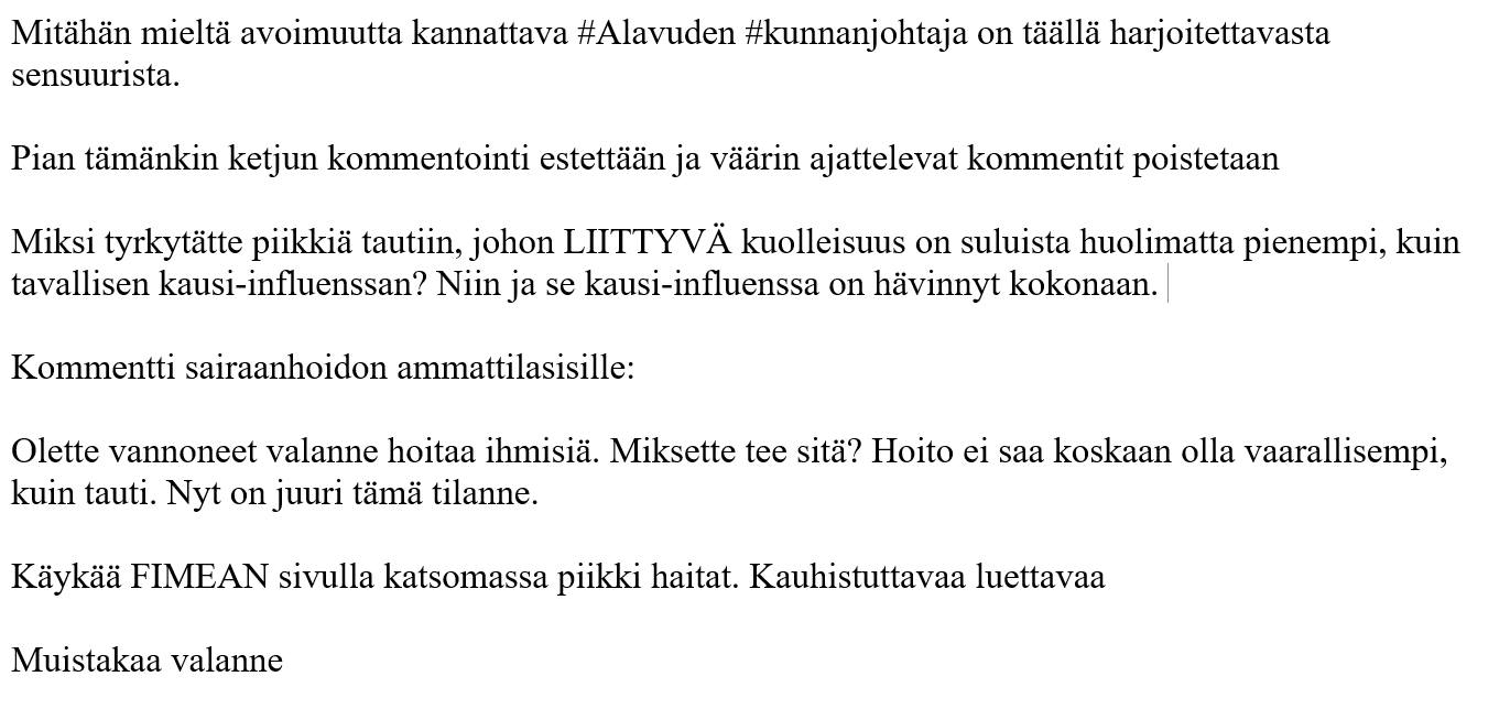 Juha - Laitoin seuraavan viesti puskaradion julkaisuun. Nyt sitten ...