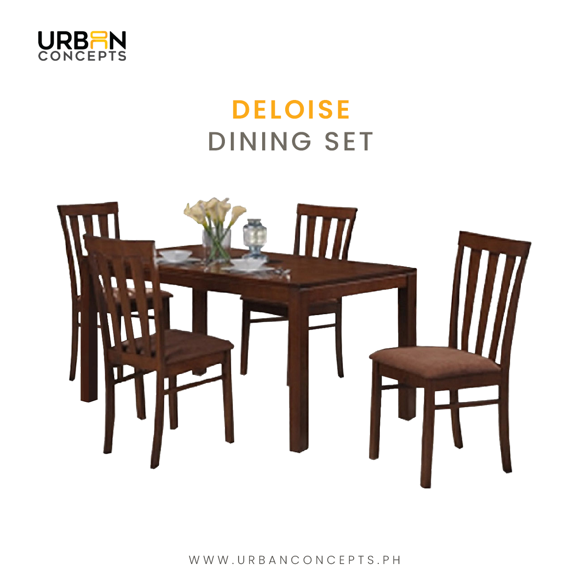 Urban Concepts - The Deloise Dining Set is a simple, yet... | Facebook
