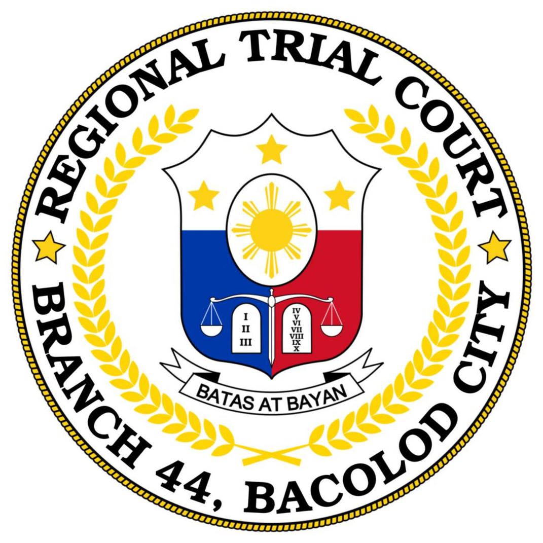 RTC Branch 44 Bacolod City... - RTC Branch 44 Bacolod City