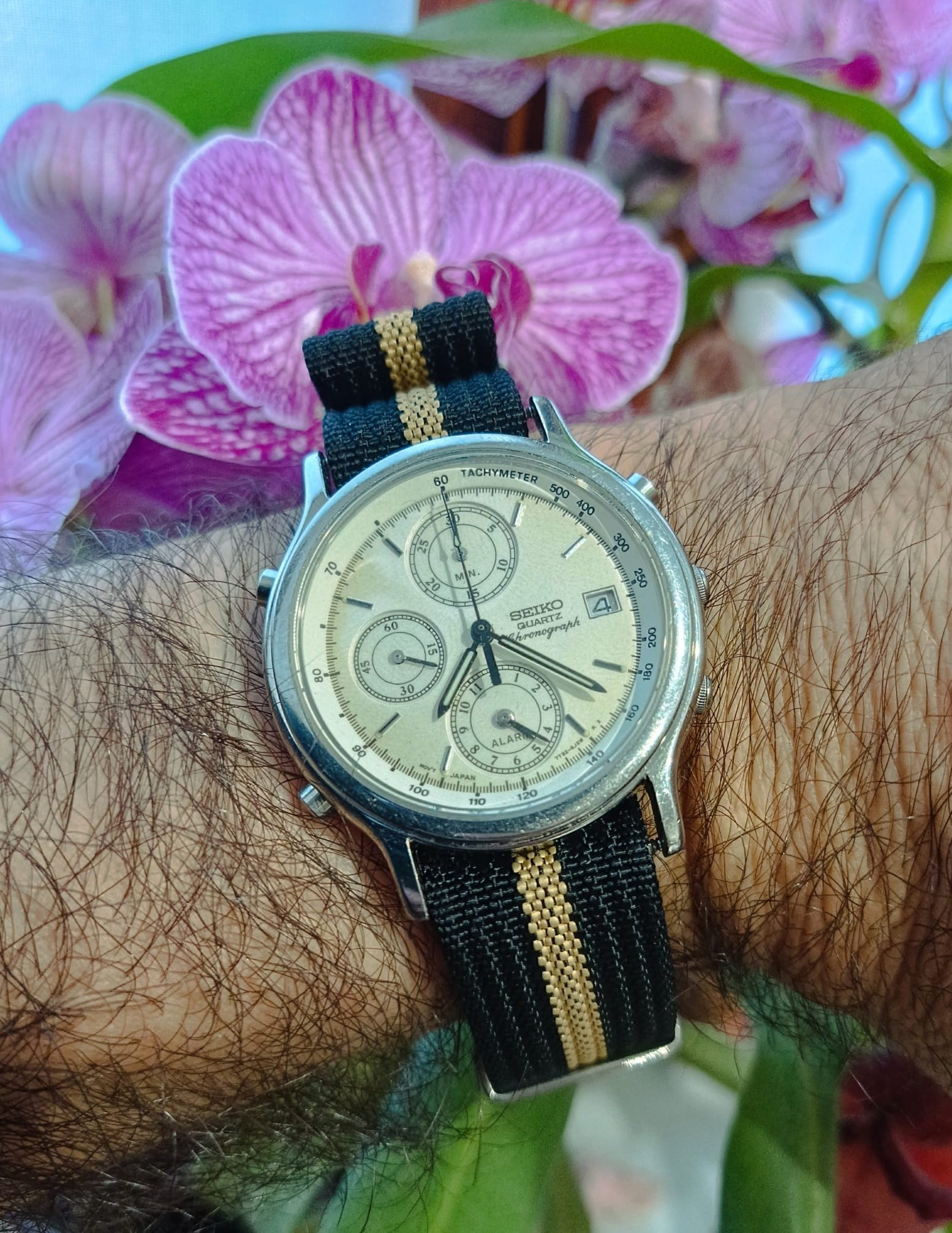 Seiko Spirit Titanium Alarm Chronograph Watch, 7T32 Movement
