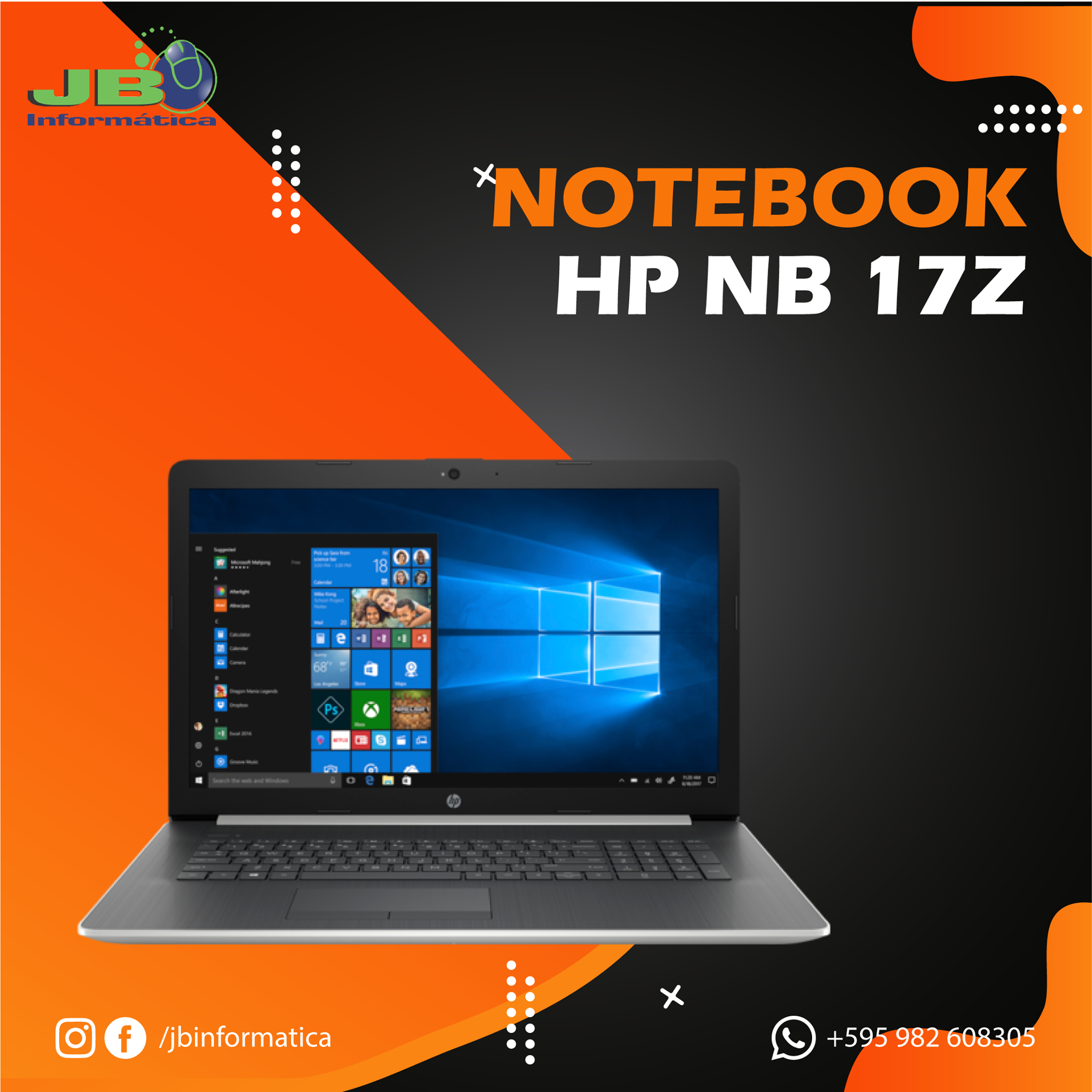 JB Informatica - Notebook HP NB 17z 🤓 Disponible 🔥 AMD...