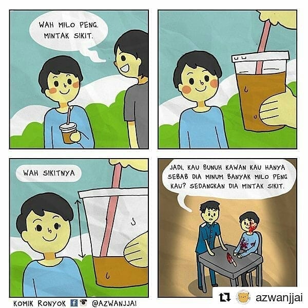 Lawak Jenaka - 🤣 Semua dia kedarah Kredit : komik ronyok | Facebook