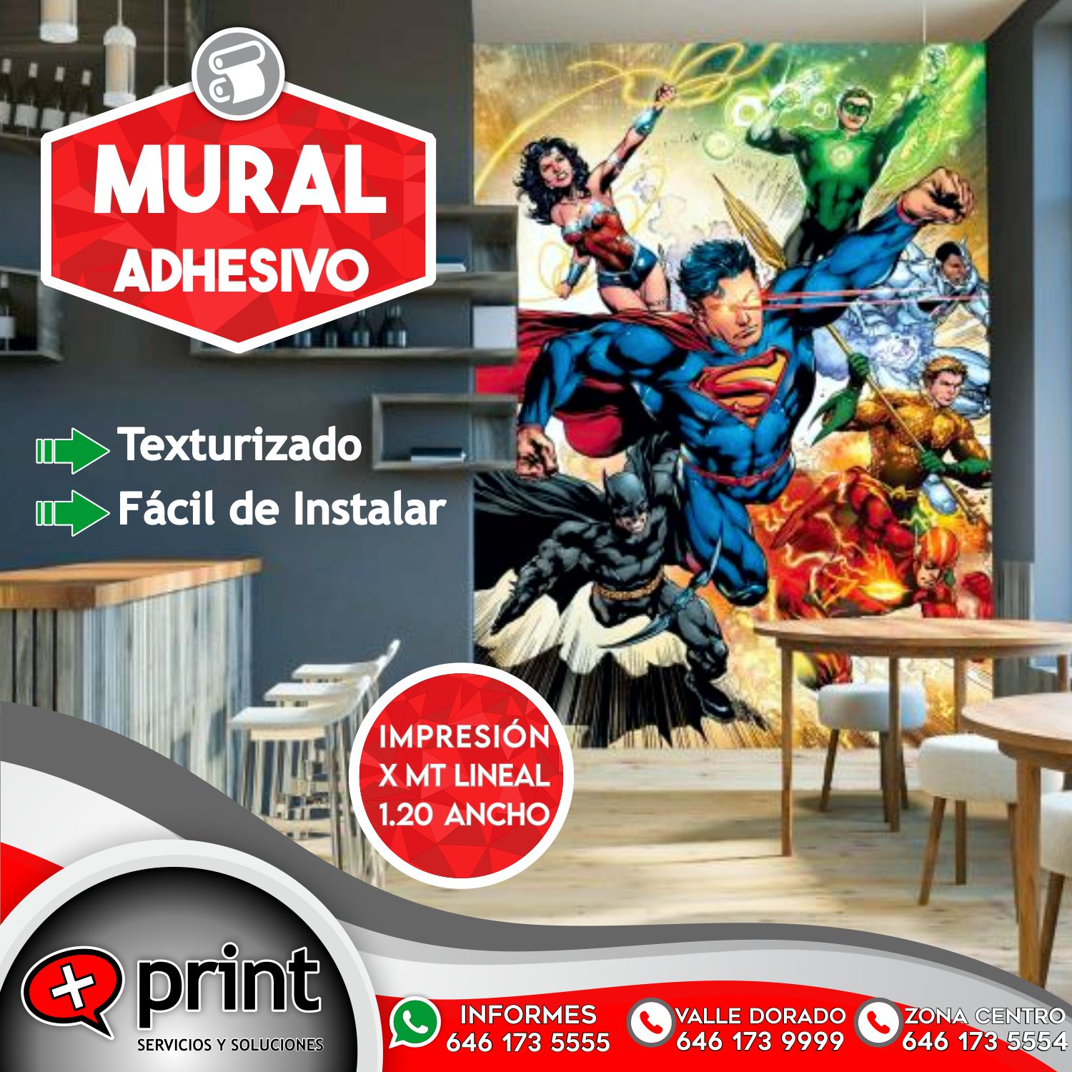 Más Print - #Impresión de #mural en #telaadhesiva