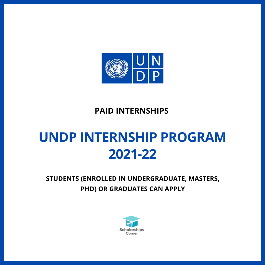 UNDP Internship Program 2021-22 |... - Scholarships Corner