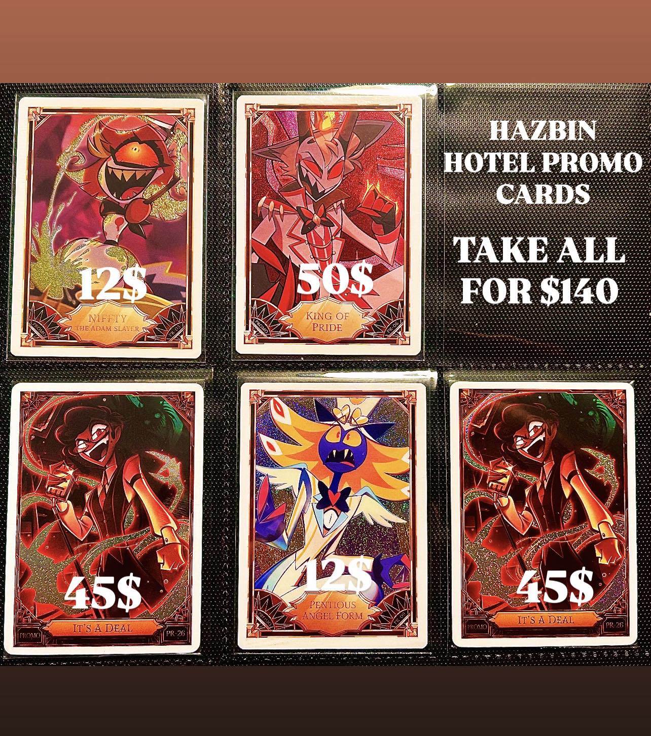 Halloween in Hell Hazbin Hotel promo card for sale