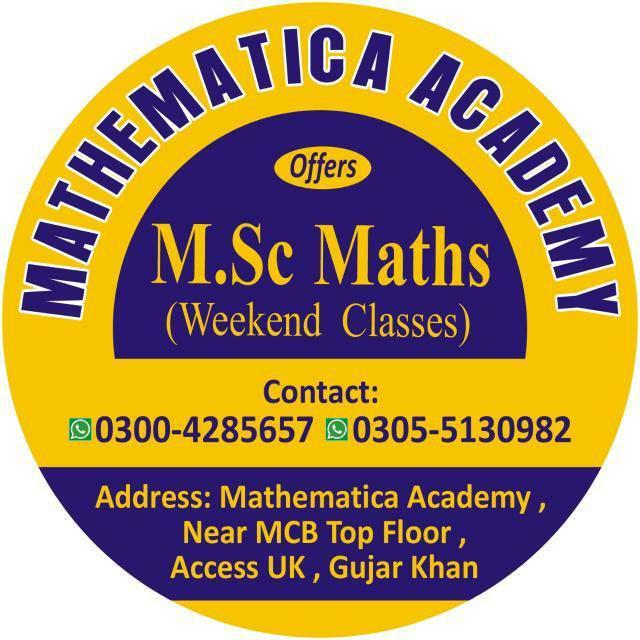 Mathematica Academy - Mathematica Academy offers M.Sc Maths (Admissions ...