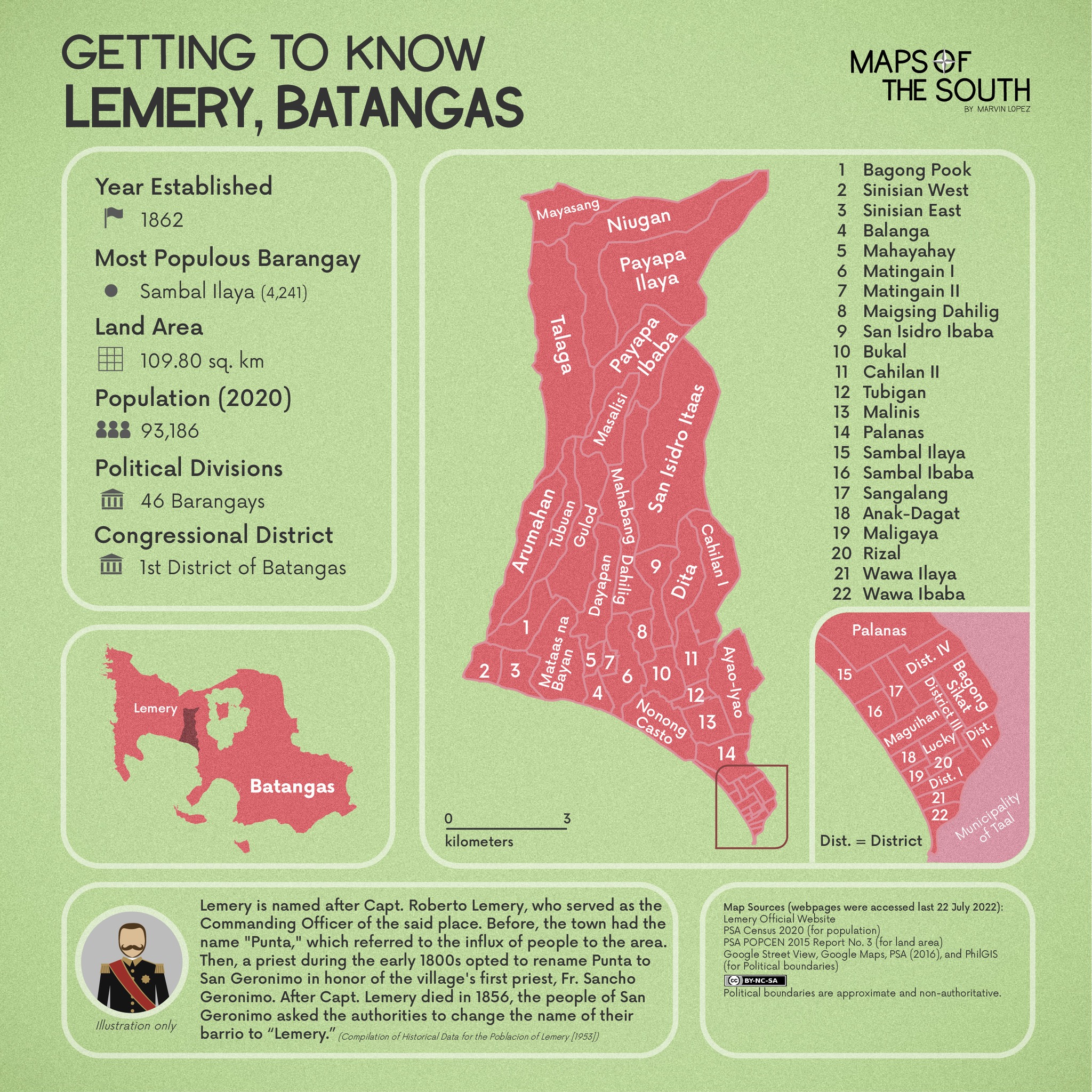 Maps - Let's get to know the Municipality of Lemery, Batangas! 🏰 Lemery ...