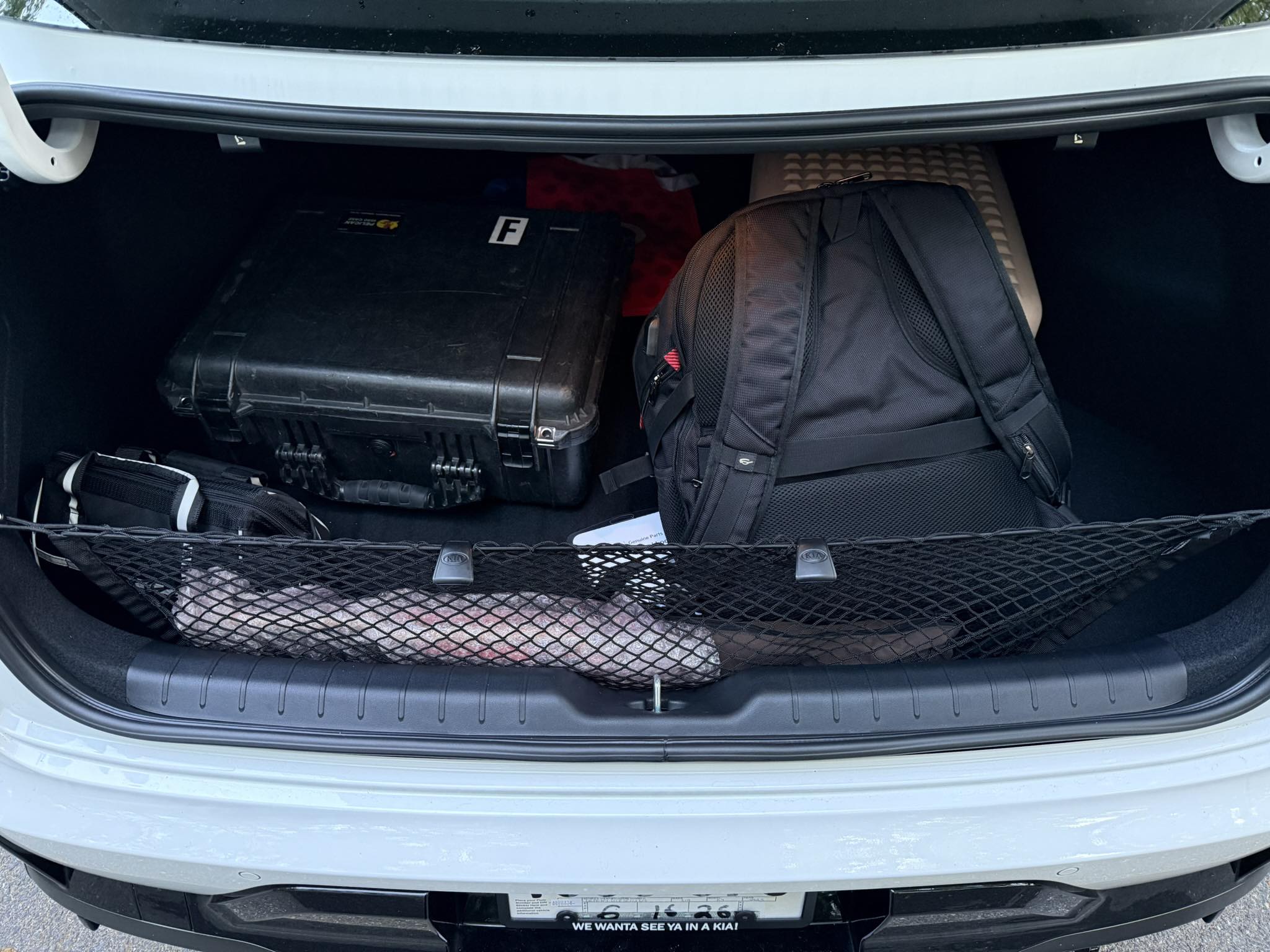 Rear Trunk Envelope Style Mesh Organizer Cargo Net for SUBARU OUTBACK