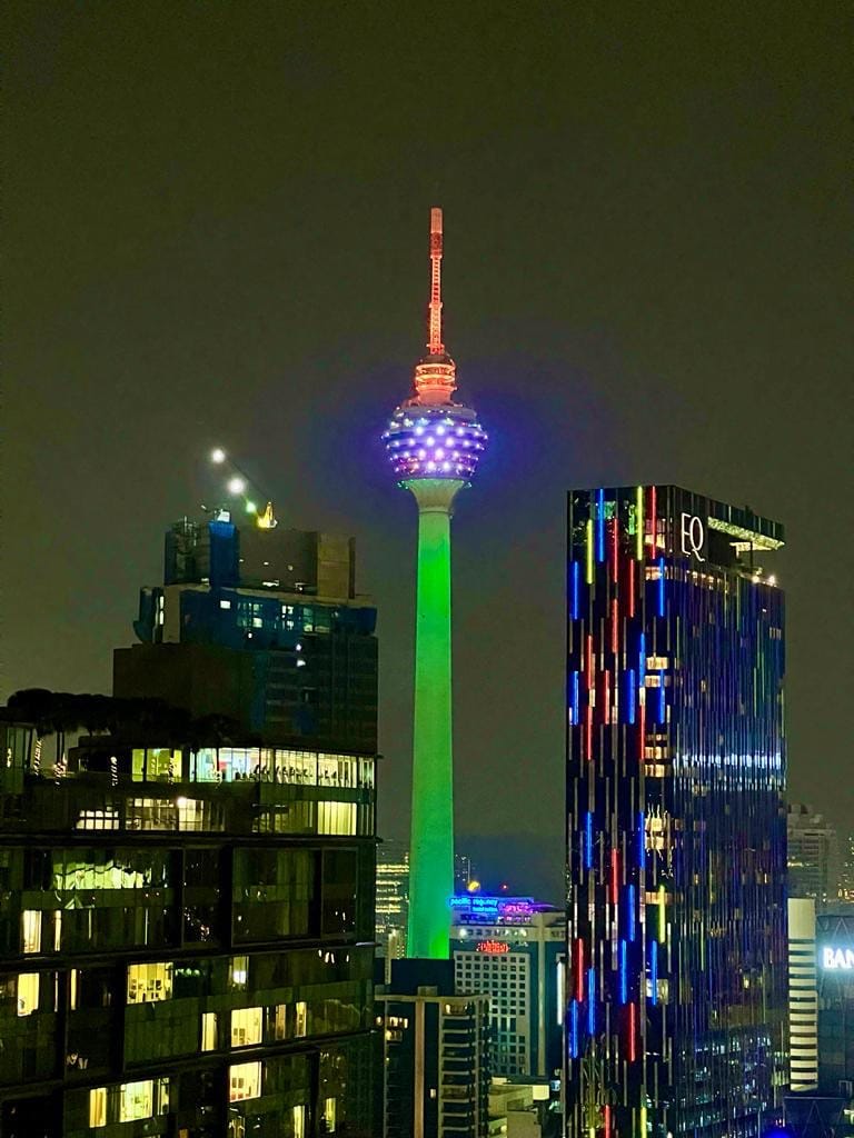 Menara KL ( KL Tower) , one of the iconic buildings of Kuala Lumpur ...