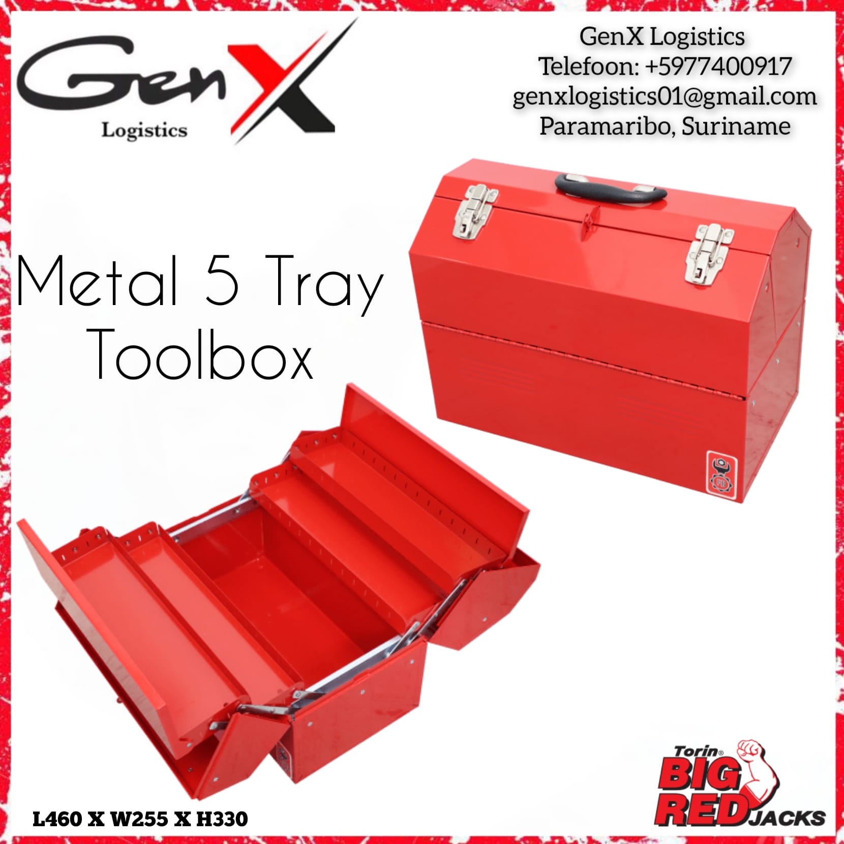 GenX Logistics - Big Red Tools Best Quality •The tool...