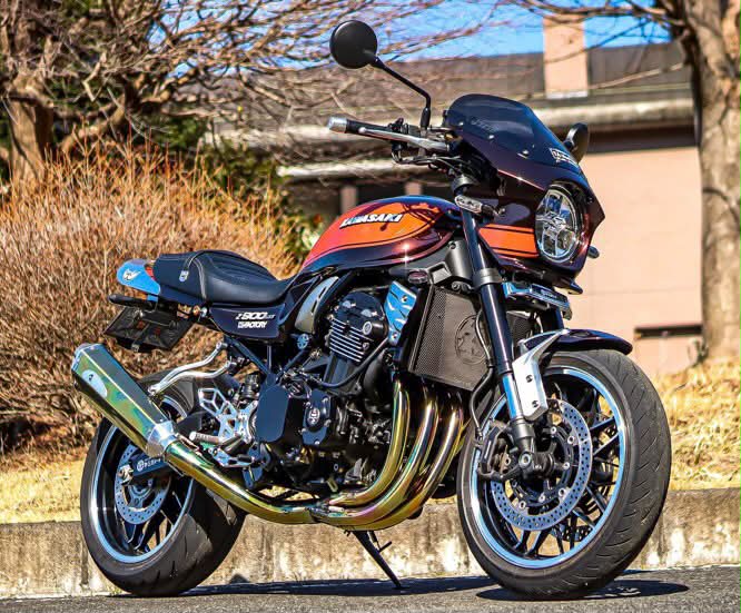 z900rsロングテール！火の玉カラー
