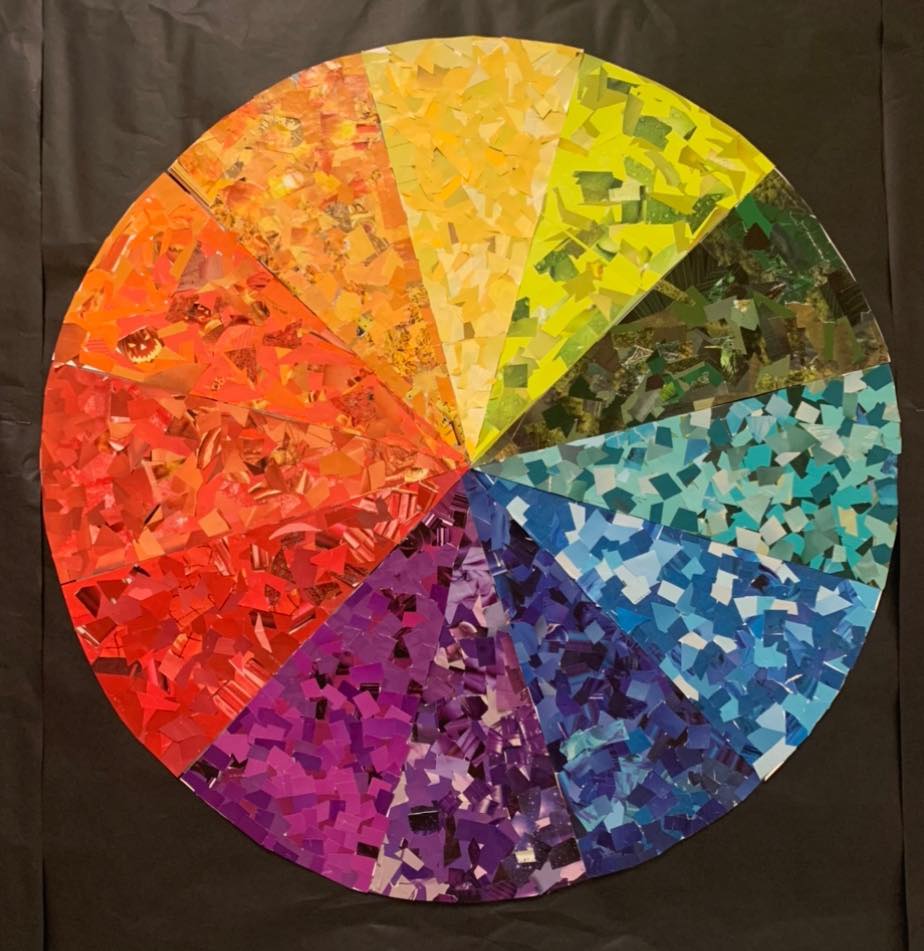 Giant color wheel collages made... - Owasso 7th Grade Center | Facebook