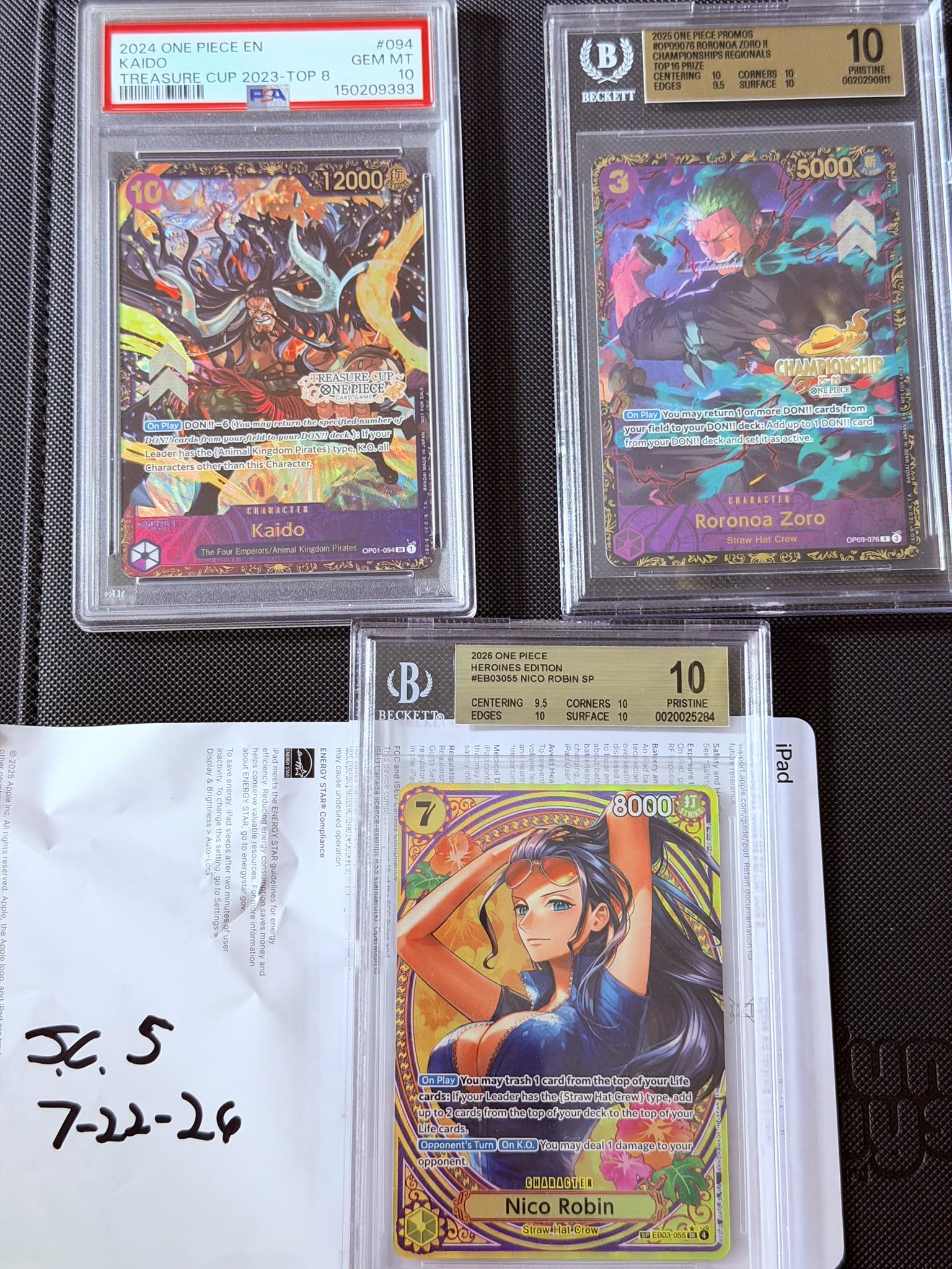 2024 One Piece World Championship 3rd Place Prize - BGS Signature