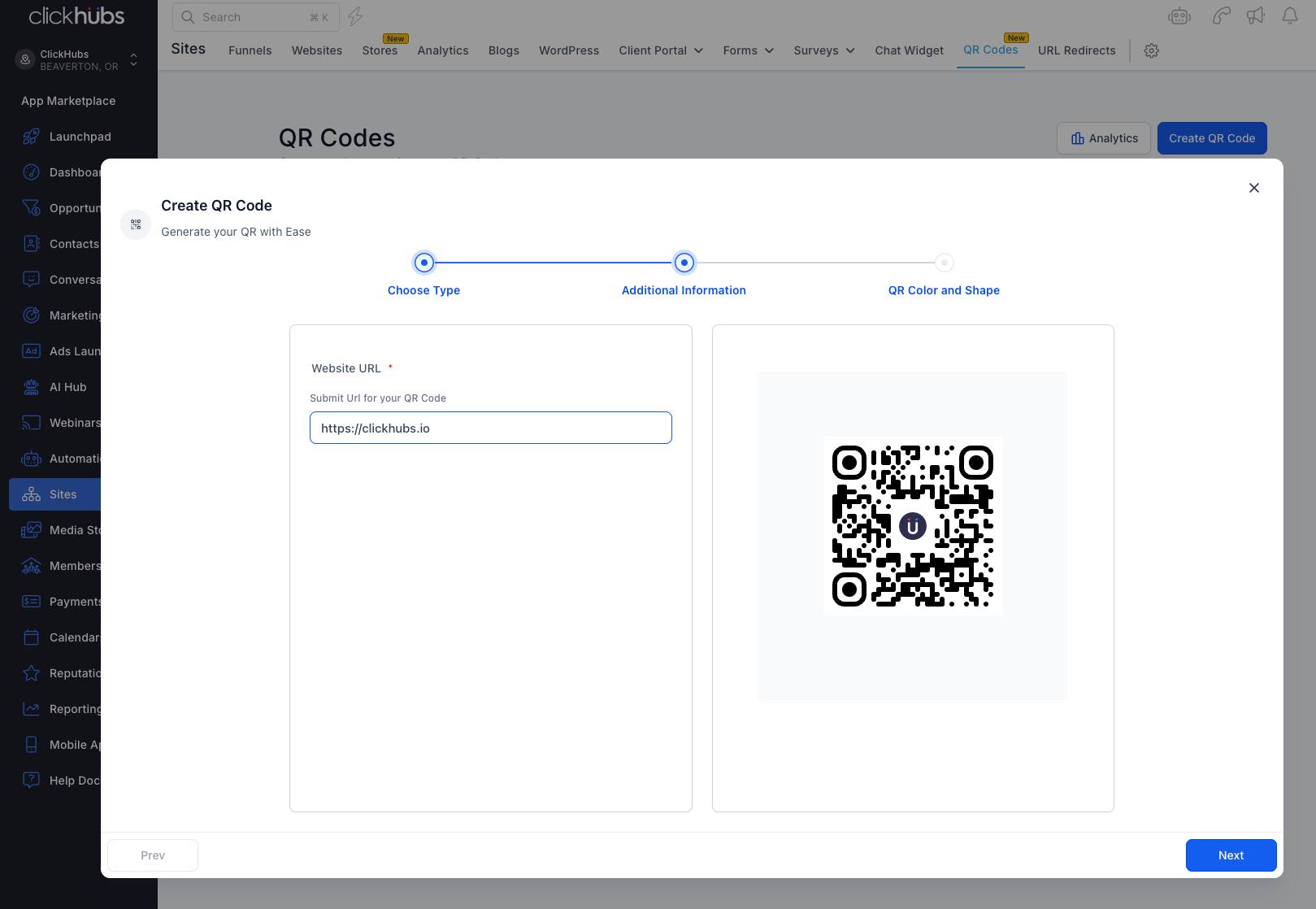 ClickHubs - Last week we announced that a QR code builder was added to ...