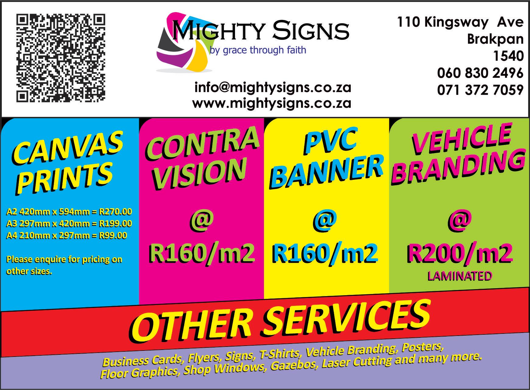 Mighty Signs | Brakpan