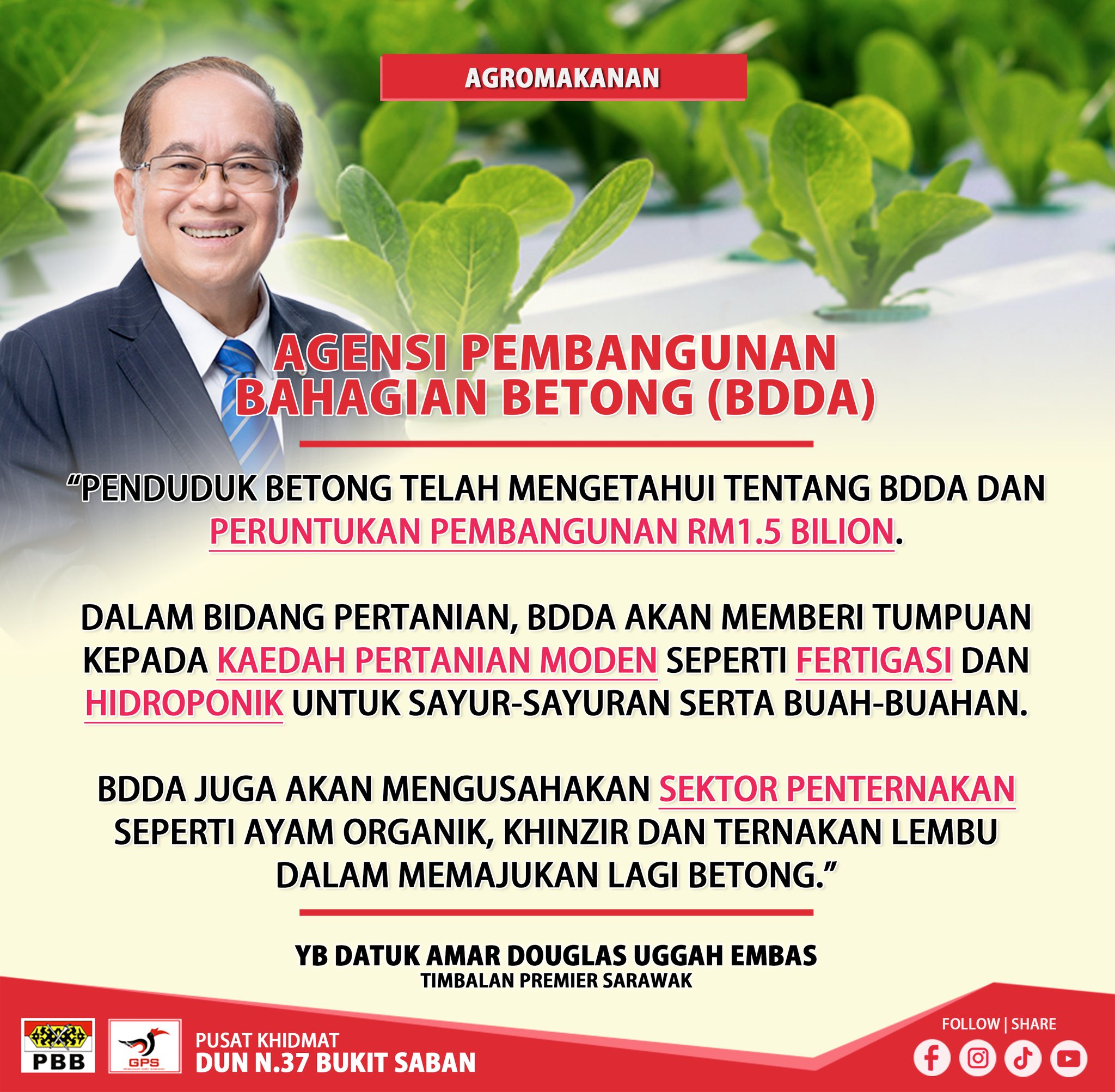 DUN - “Penduduk Betong telah mengetahui tentang BDDA dan peruntukan ...