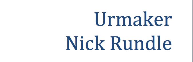 Urmaker Nick Rundle | Oslo
