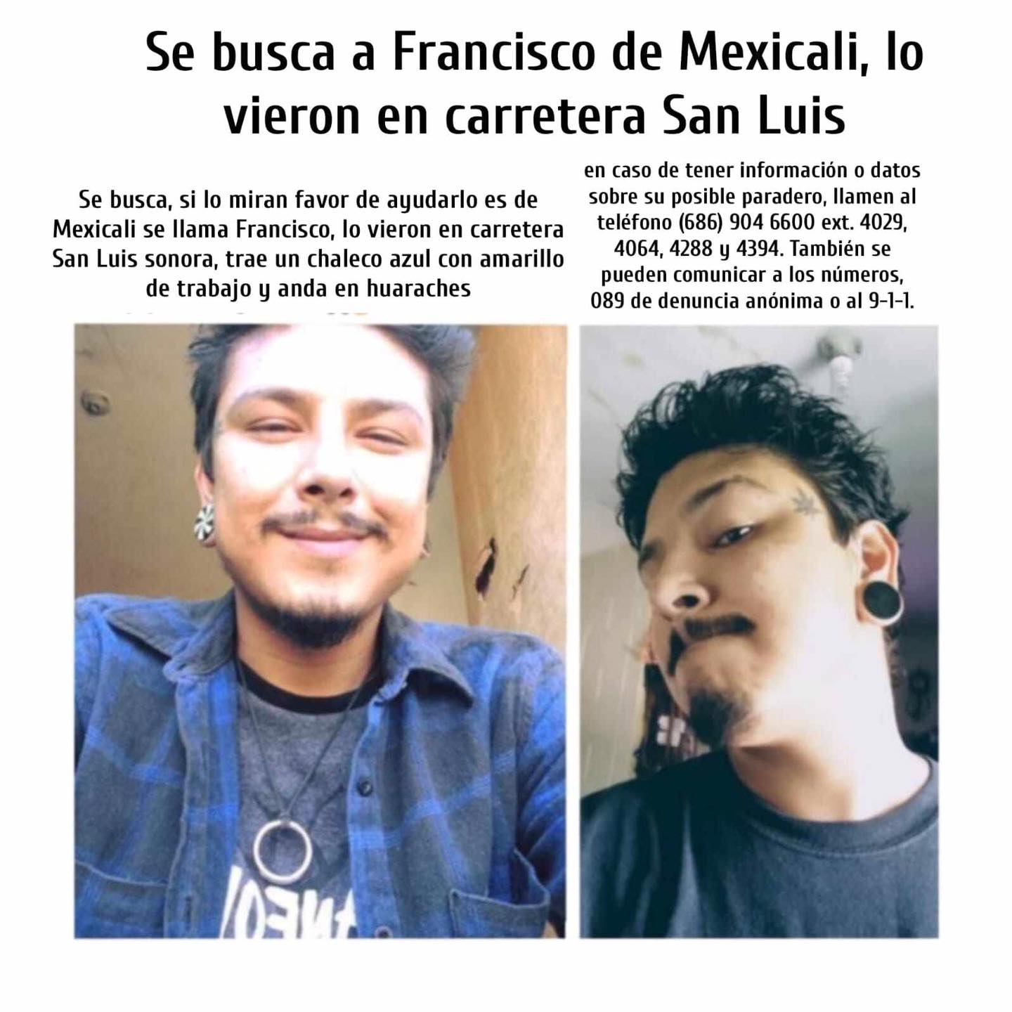 Personas Desaparecidas en Sonoyta, Sonora y Alrededores | Facebook