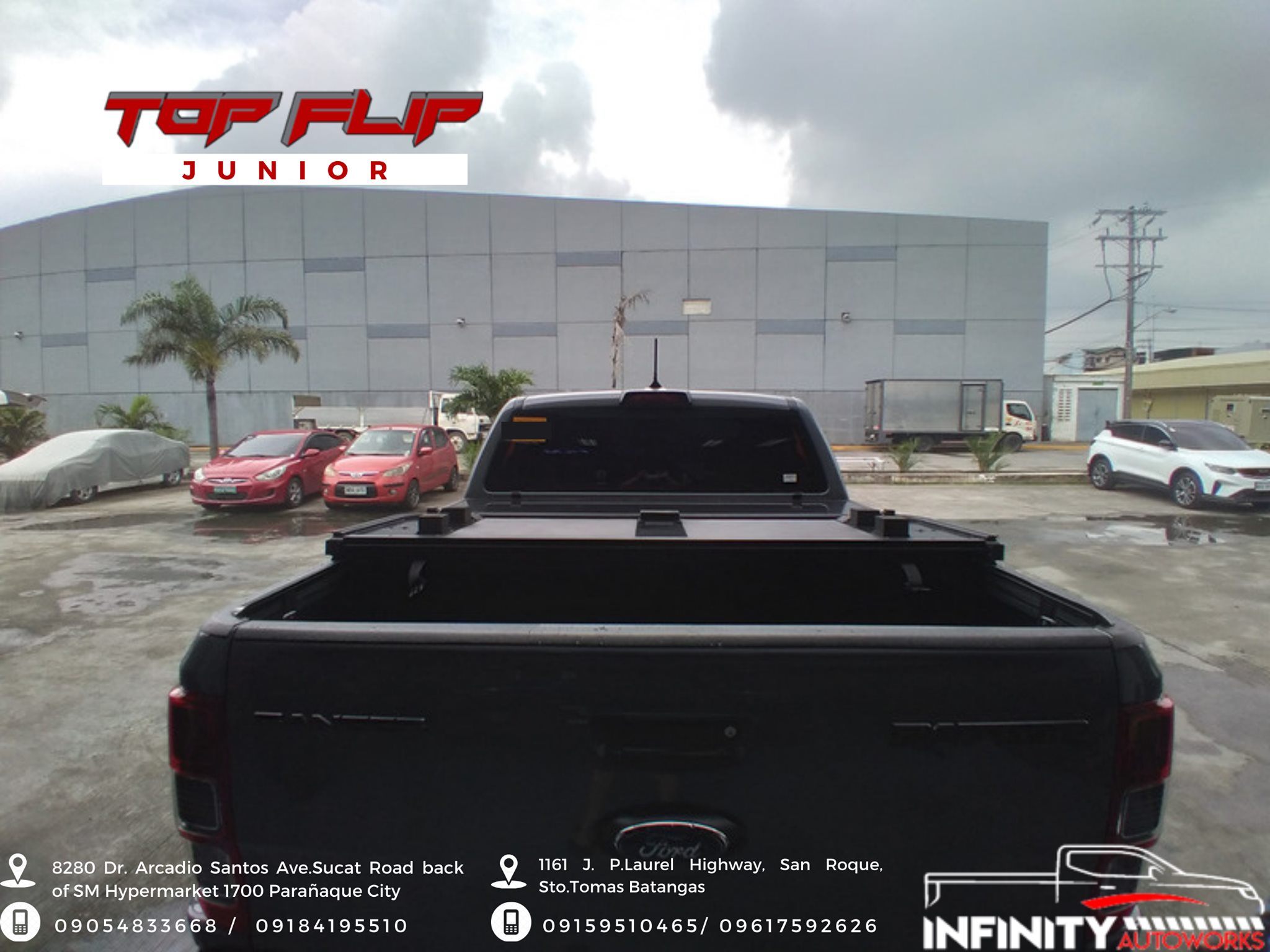 TOPFLIP JUNIOR available at INFINITY AUTOWORKS. ️Foldable and Heavy ...