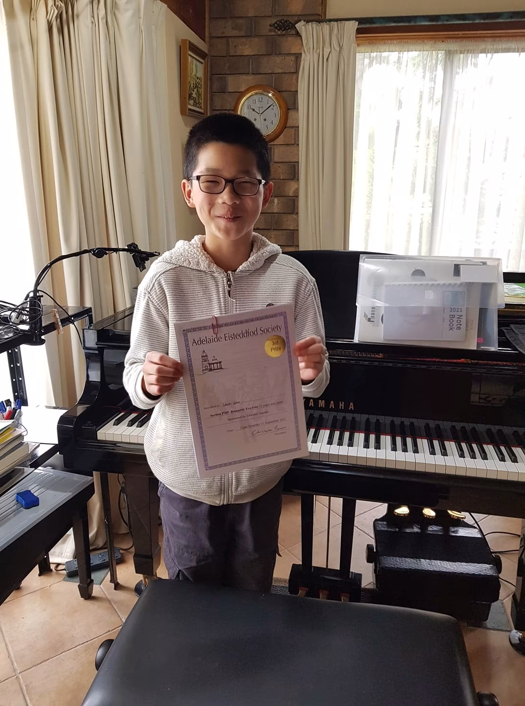 Congratulations to Leon for his third... - Baer Piano Studio