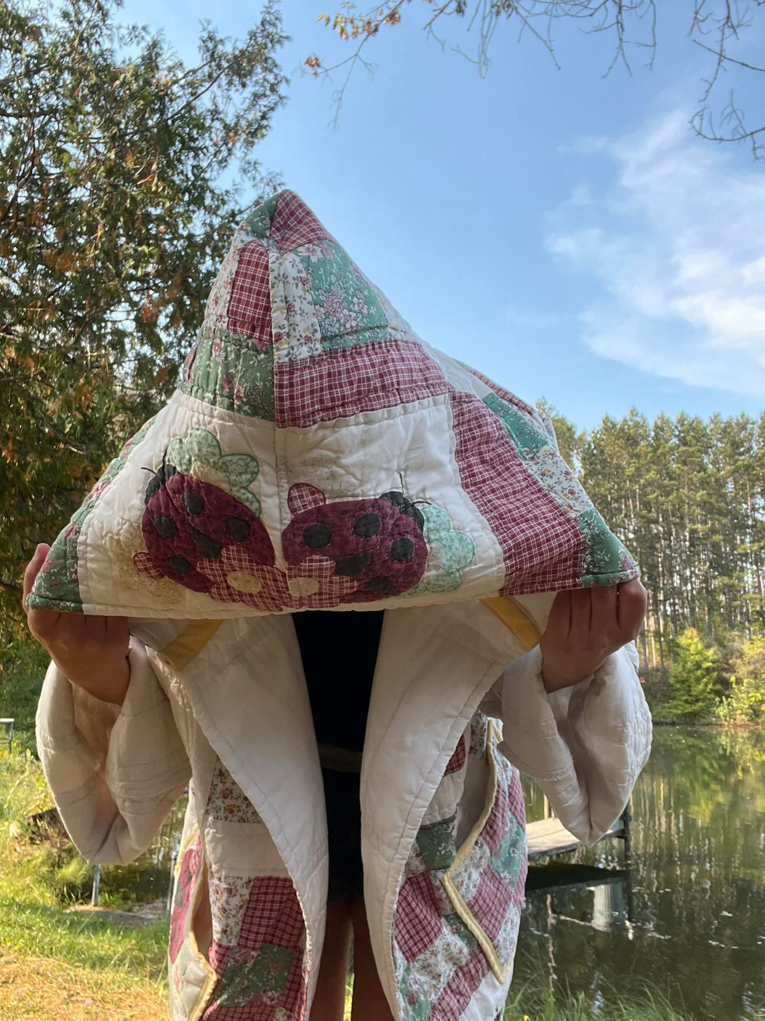 Upcycling old quilts into duster porch coats