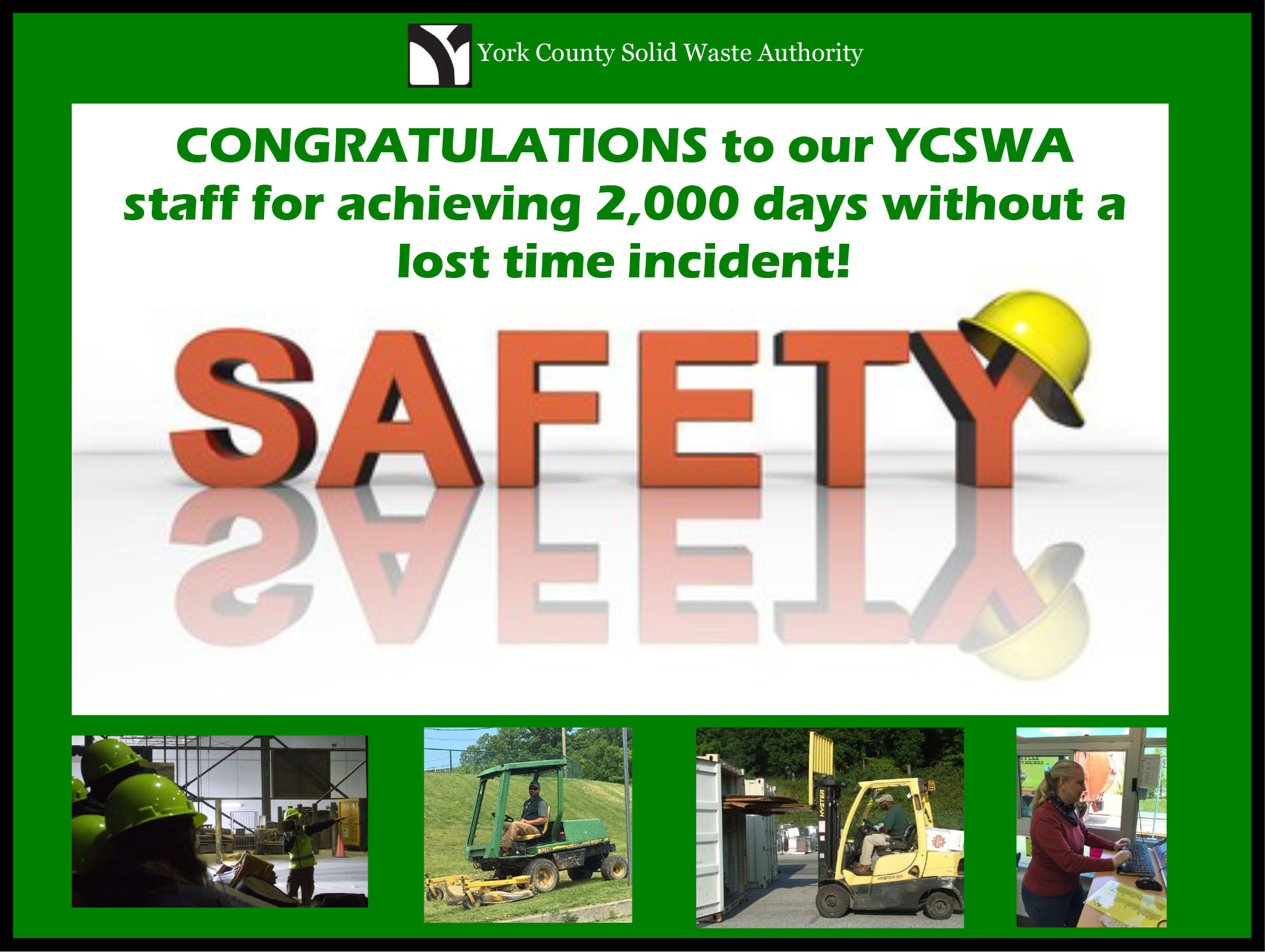 CONGRATULATION... - York County Solid Waste & Refuse Authority | Facebook