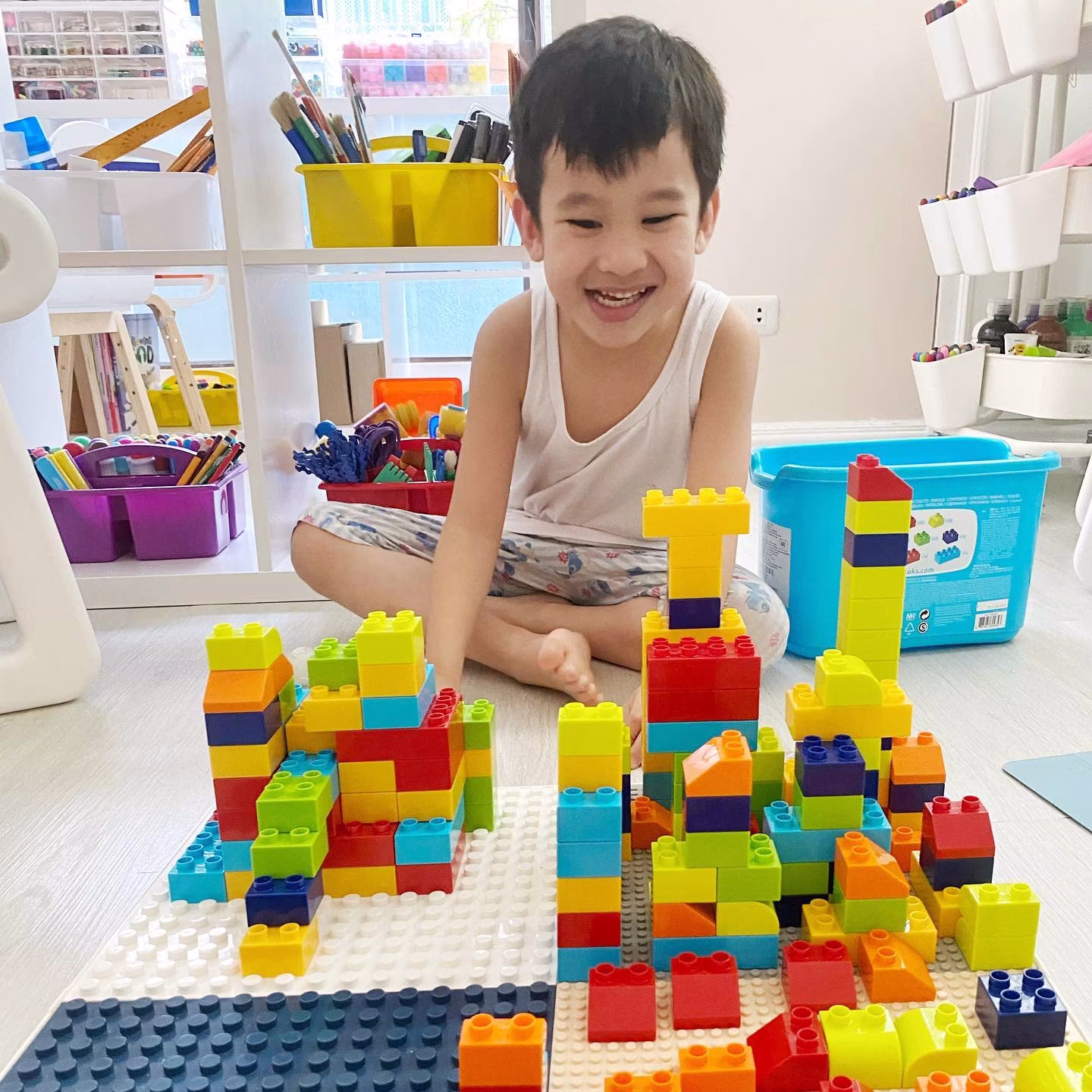 toytinkr - 3 in 1 Blocks/ Study Table (Can be used as...