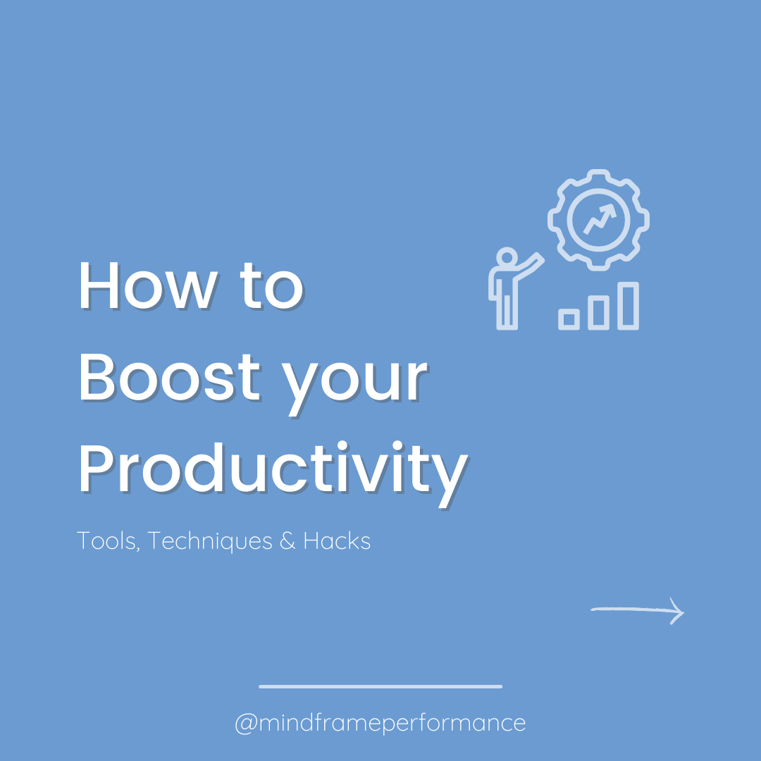 How to Boost your Productivity... - Mindframe Performance | Facebook