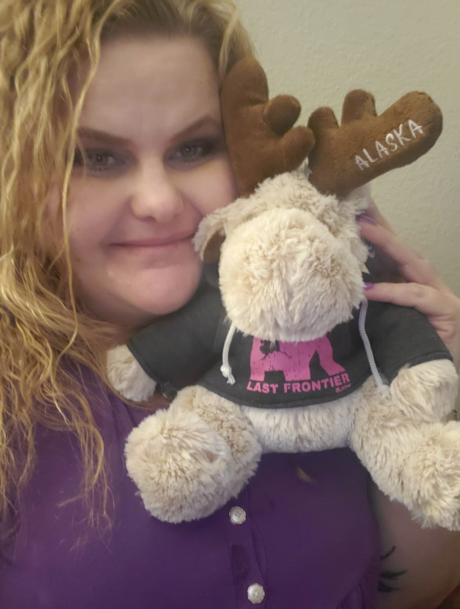 スーパーナチュラル AKF Moose ぬいぐるみBEDTIME SAMMY My Bedtime Sammy the Moose came today. He is with my other AKF moose.