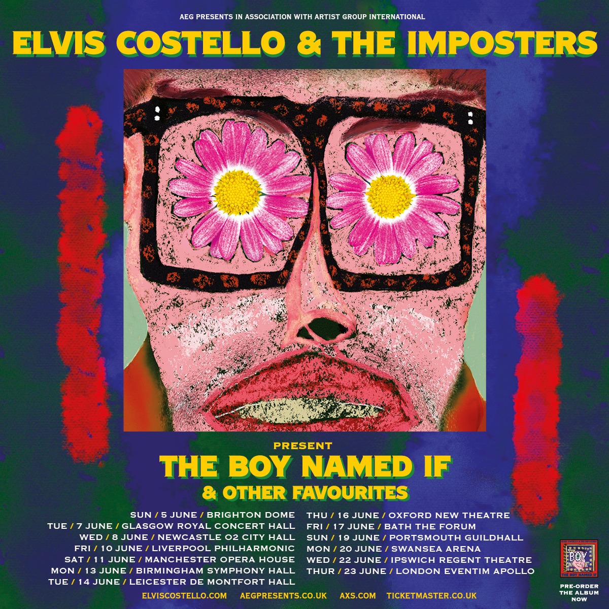 Elvis Costello & the Imposters tour with Charlie Sexton