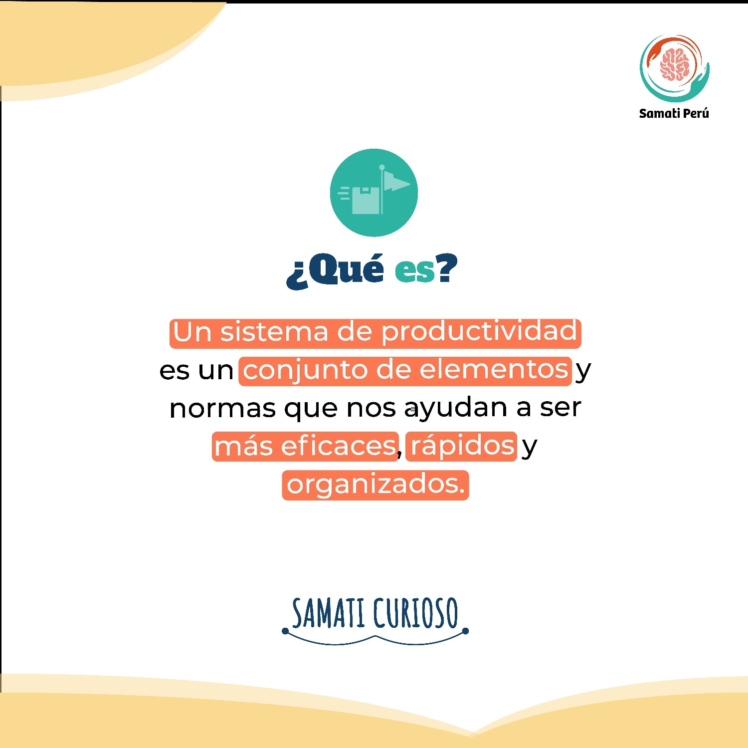 Samati Perú - Es importante que para que logremos tener...