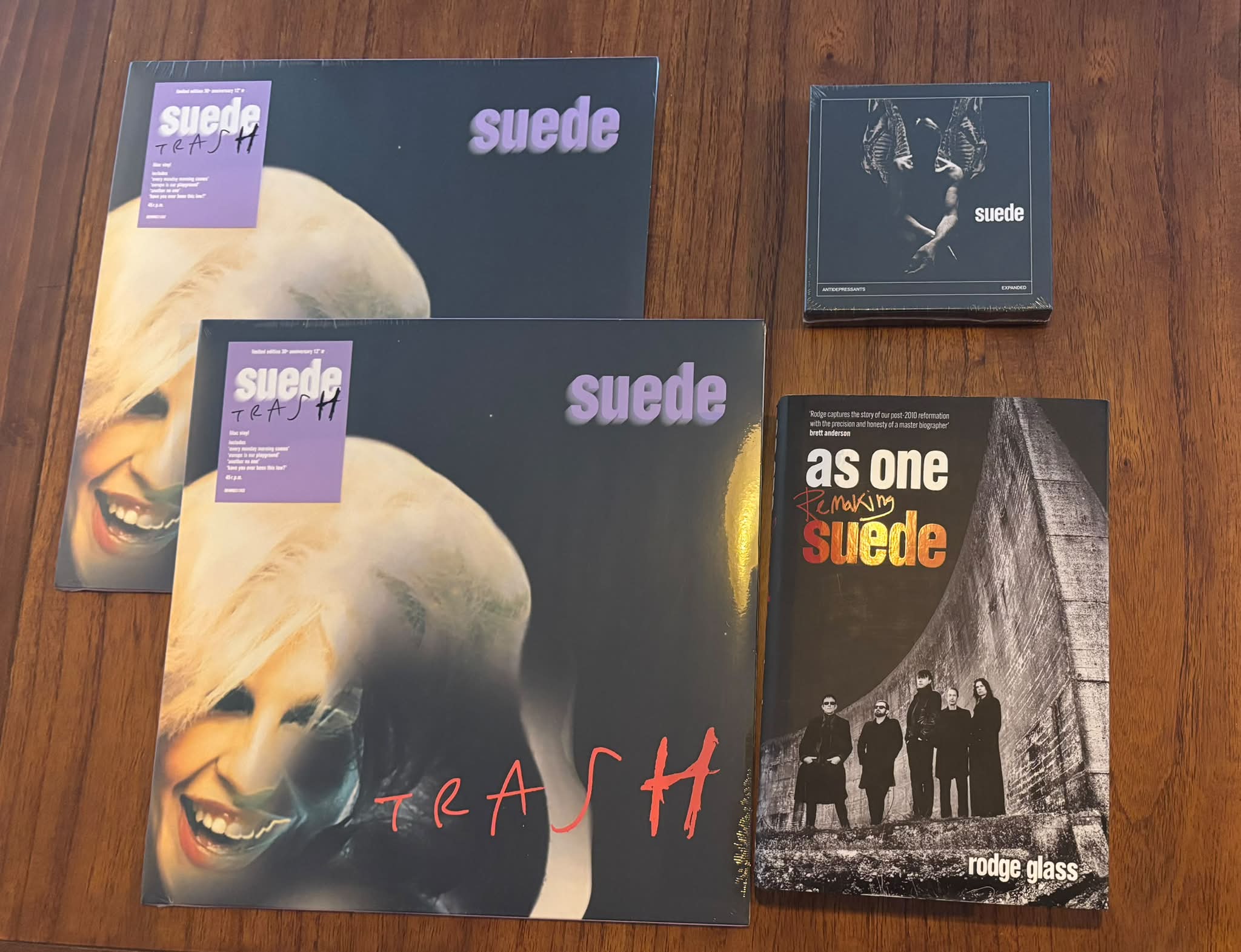 Suede fan group recent arrivals: Trash vinyl, Antidepressants CD