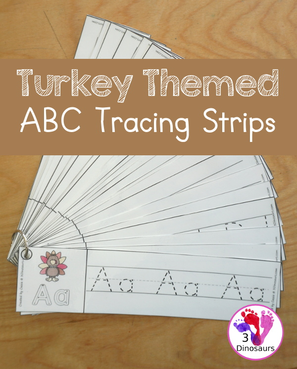 3 Dinosaurs - Turkey ABC Tracing Strips New tracing strips... | Facebook