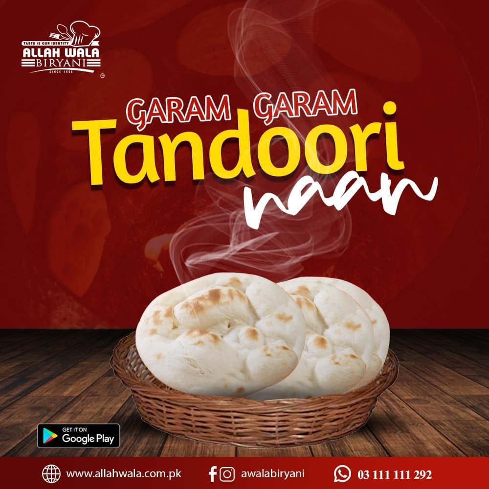 Garma Garam Roti , Naan , Chapati ,... - Allah Wala Biryani | Facebook