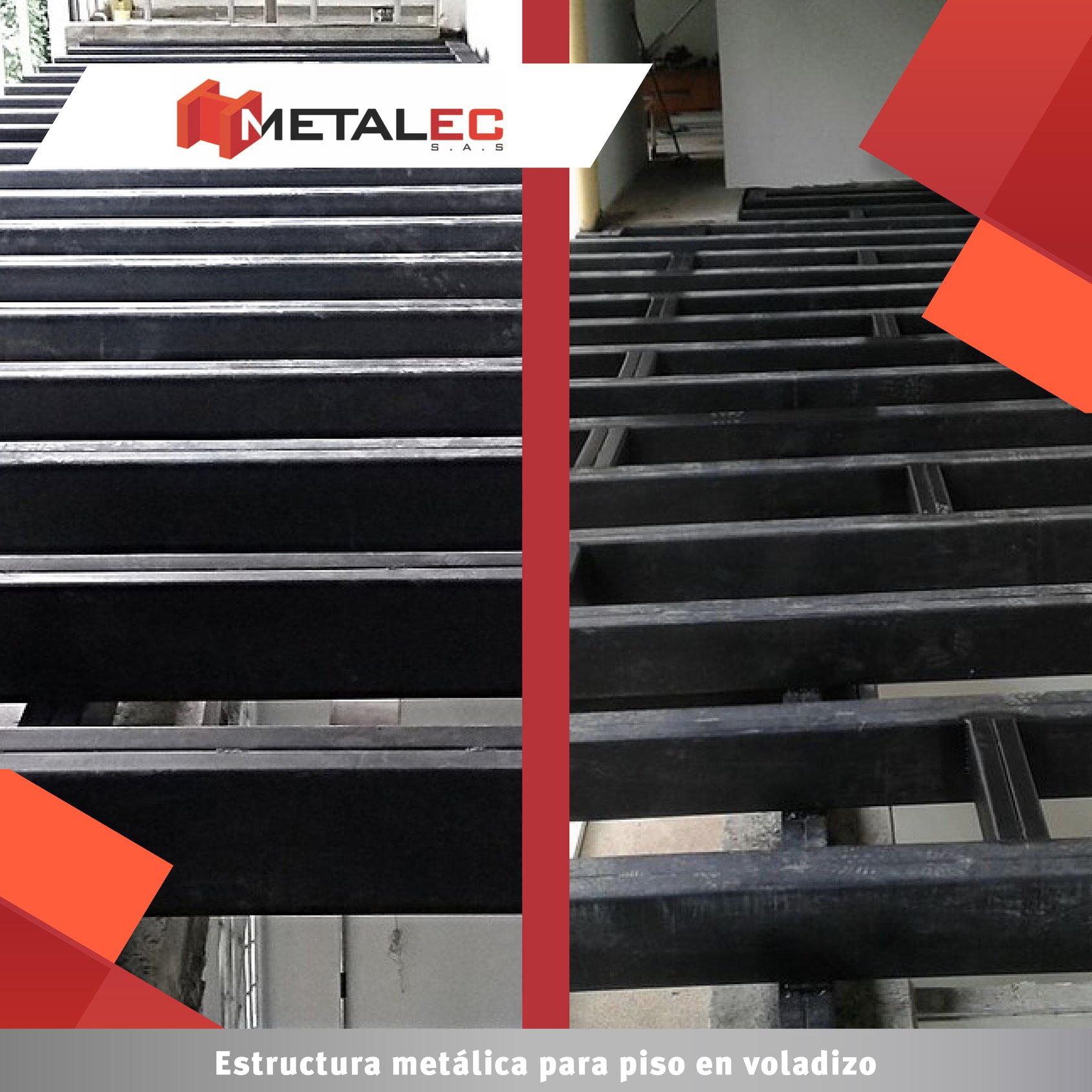 Metalec - Estructura metálica para piso en voladizo, somos... | Facebook
