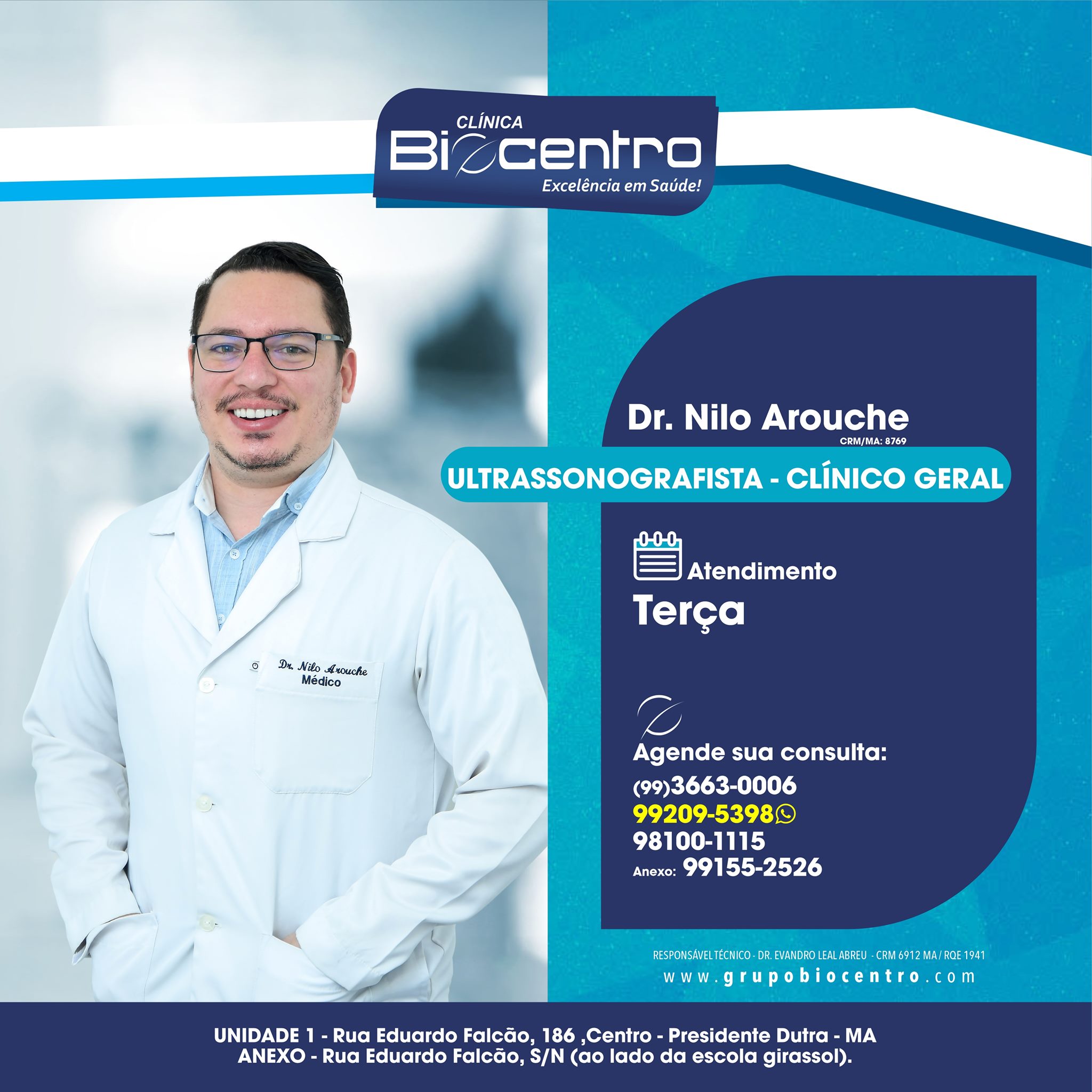 Dr. Nilo Arouche - CRM/MA:... - Biocentro Presidente Dutra | Facebook