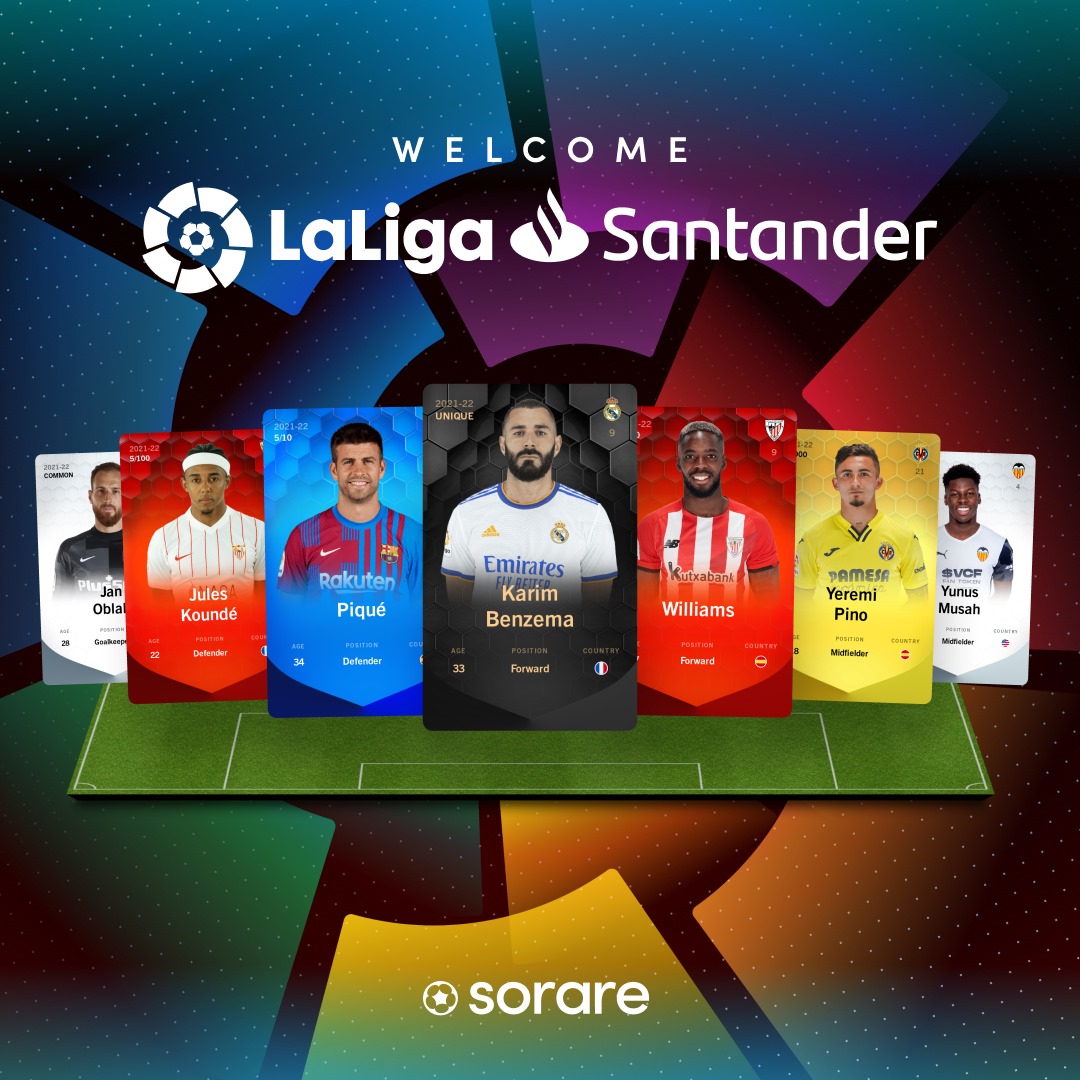 Laliga Laliga Has Just Joined The Magical World Of Nft With Sorare S Cards Collect Trade And Play With Digital Cards Of Your Favourite Stars Join The Global Fantasy Football