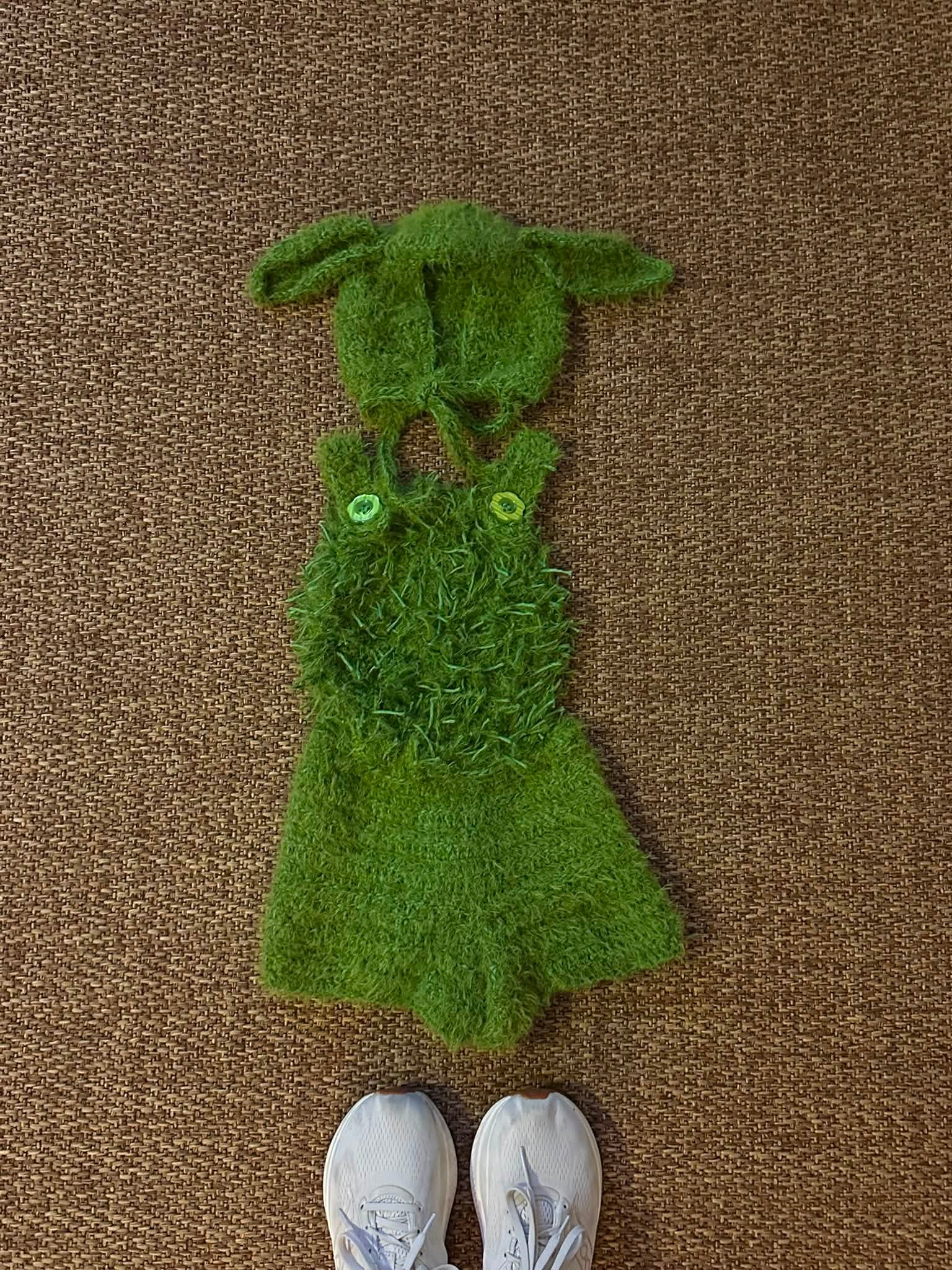 green sheep dress up Handmade Where Is the costume wins best handmade at Book Week bridal reception gown