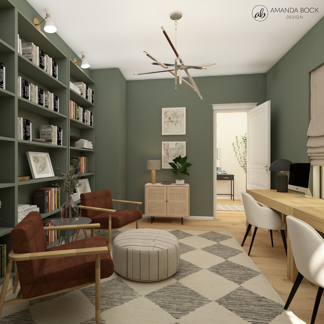 Office reveal. These 3D renderings... - Amanda Bock Design | Facebook