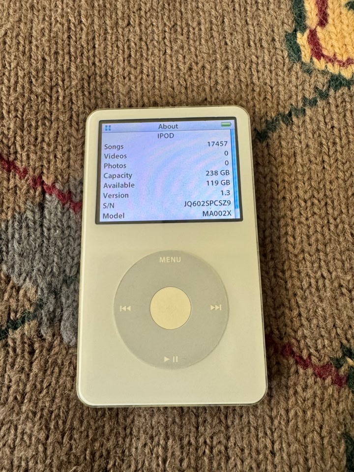 Restored iPod classic with taptic engine and 128gb iflash
