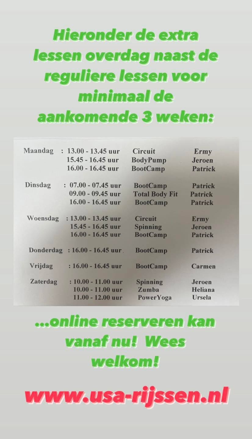 USA sport - Online aanmelden kan vanaf nu. We zien je graag bij USA ...