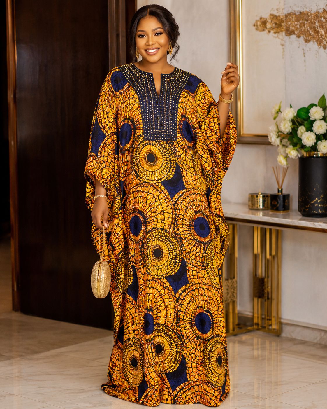 bubu dress Ankara gowns showcasing African elegance breathable feel Easy to Bally Love Modern How to Pick a Size:Custom Made-to-Measure