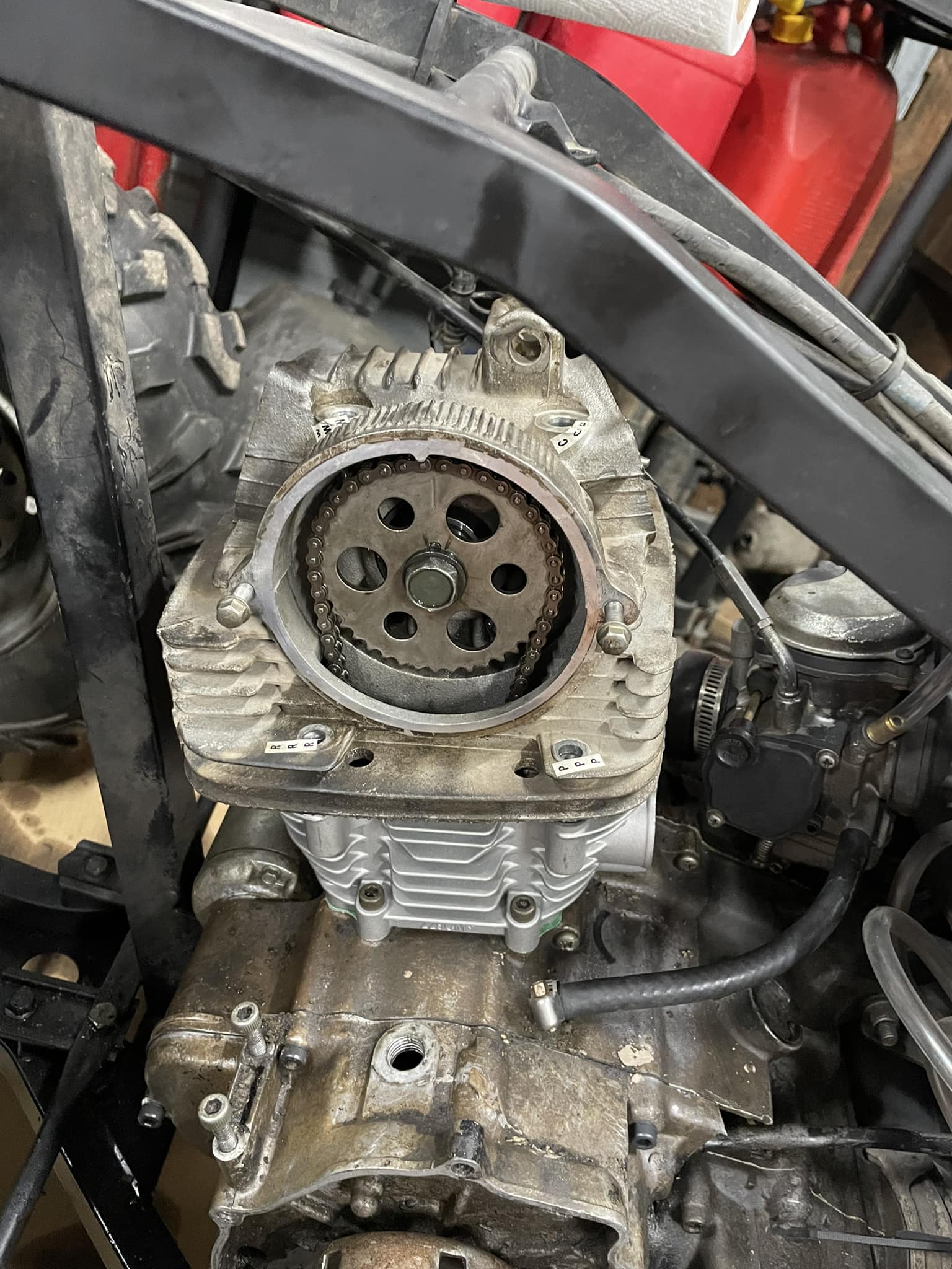 Timing Chain (Cam Chain) For Yamaha BW200 Big Wheel, Bear Tracker 250, Big Bear 250 ATVs 11 thumbnail image