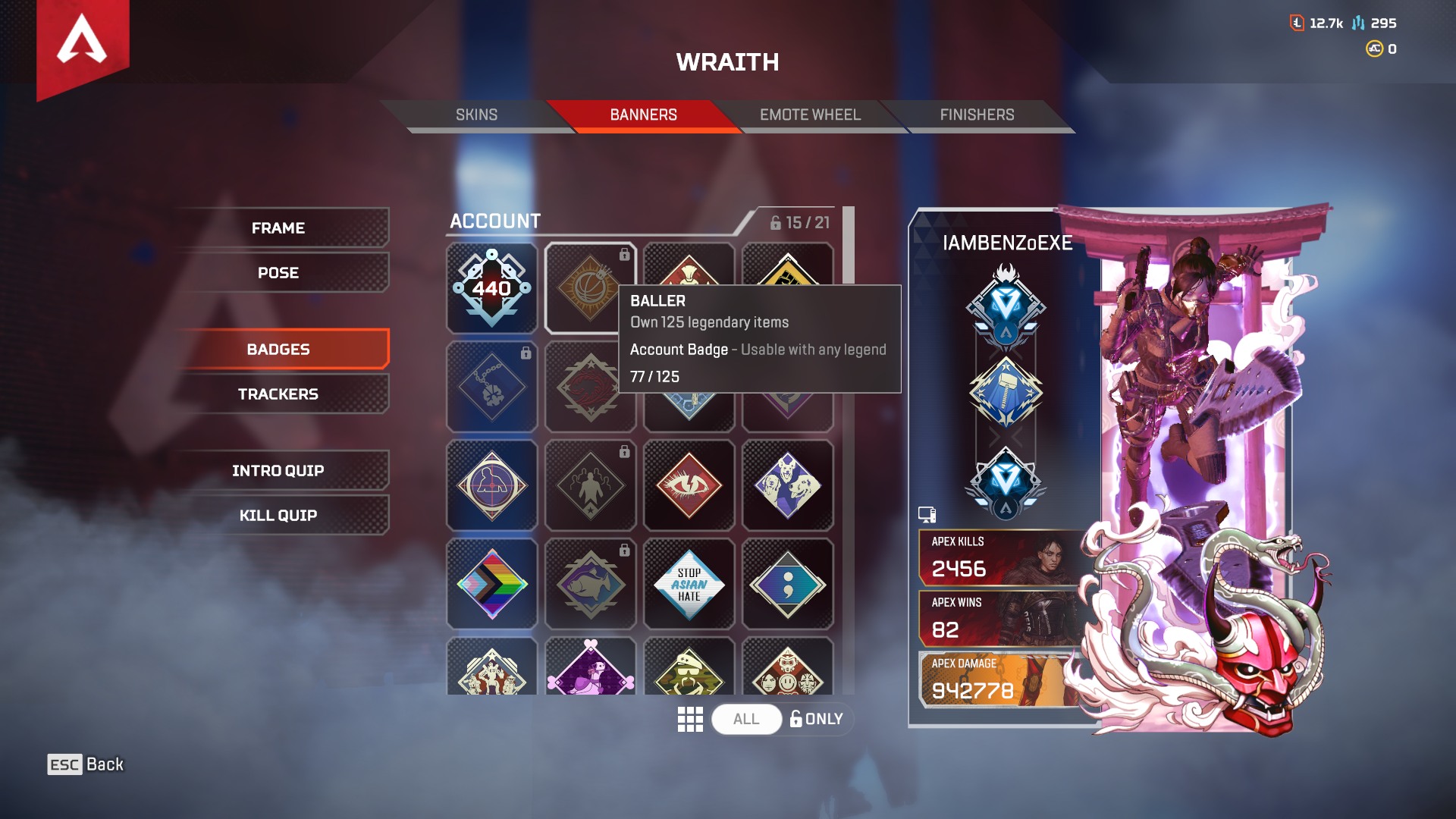 Apex Legends ID : 257 | ราคา #ปิดการขาย 🚨 #ไอดีของแดง 🚨🔥 ไอดีมีด Wraith ...