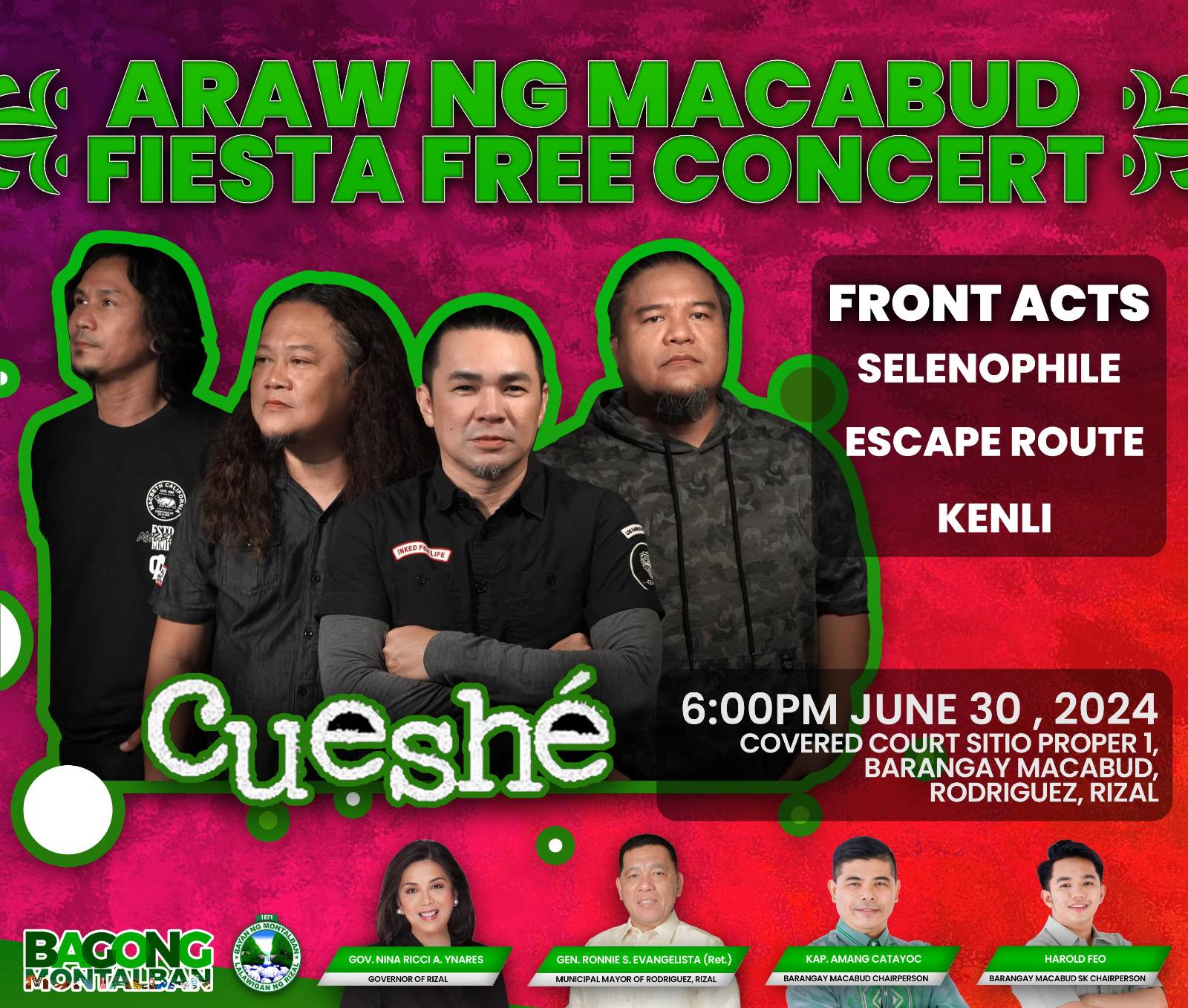 ARAW NG MACABUD FREE FIESTA CONCERT... - Bagong Montalban | Facebook