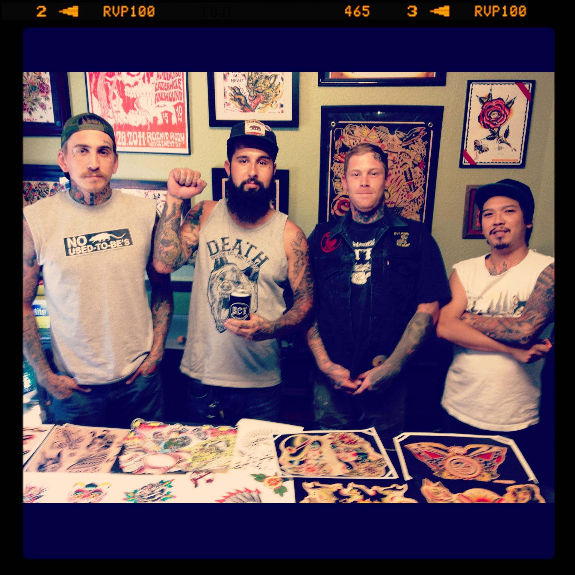 Death - Painting in Oakland. Mike Giant, Jster, Ken Davis and Paco 