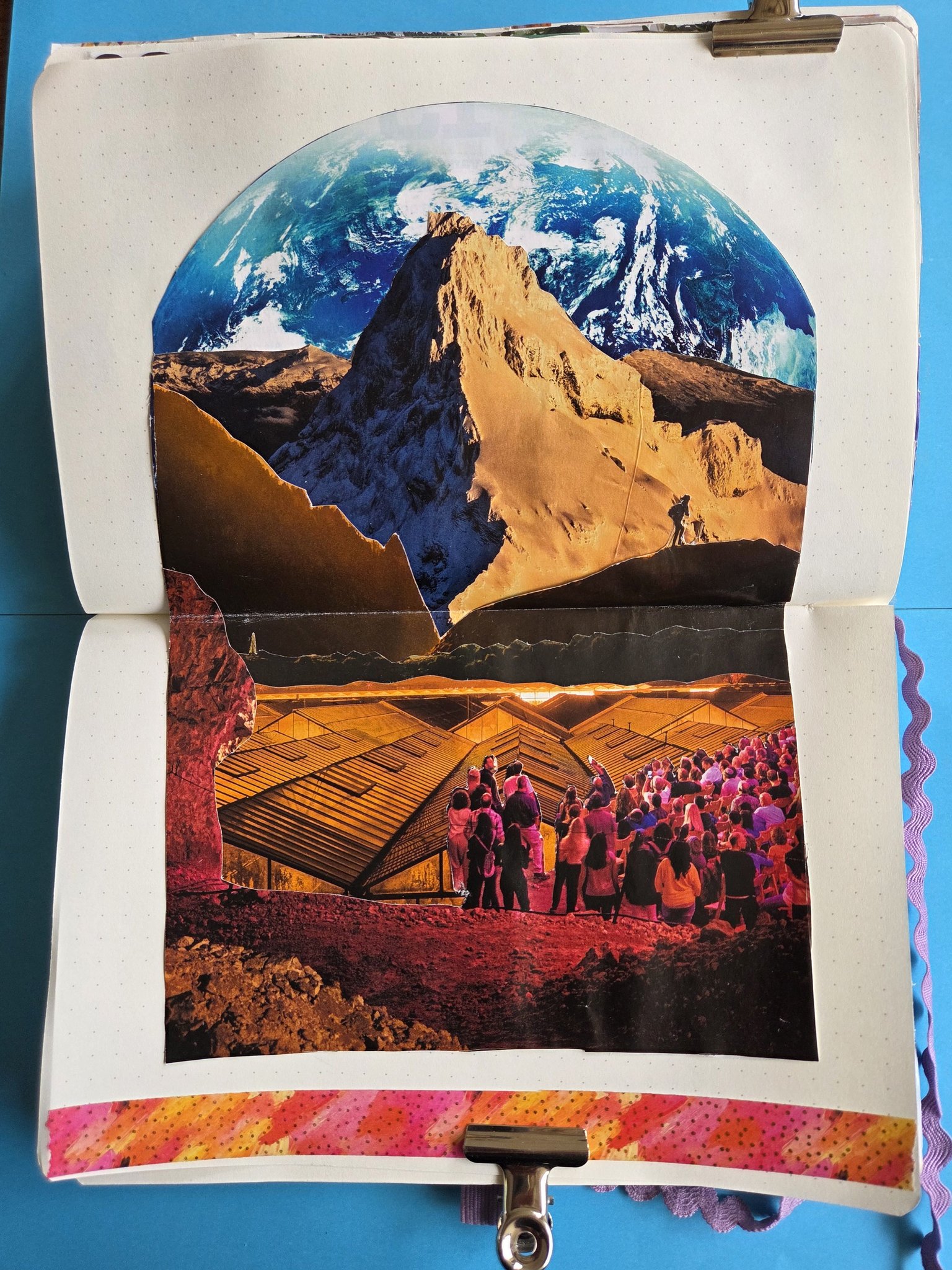 Angelique's 'Windows of the World' collage artwork