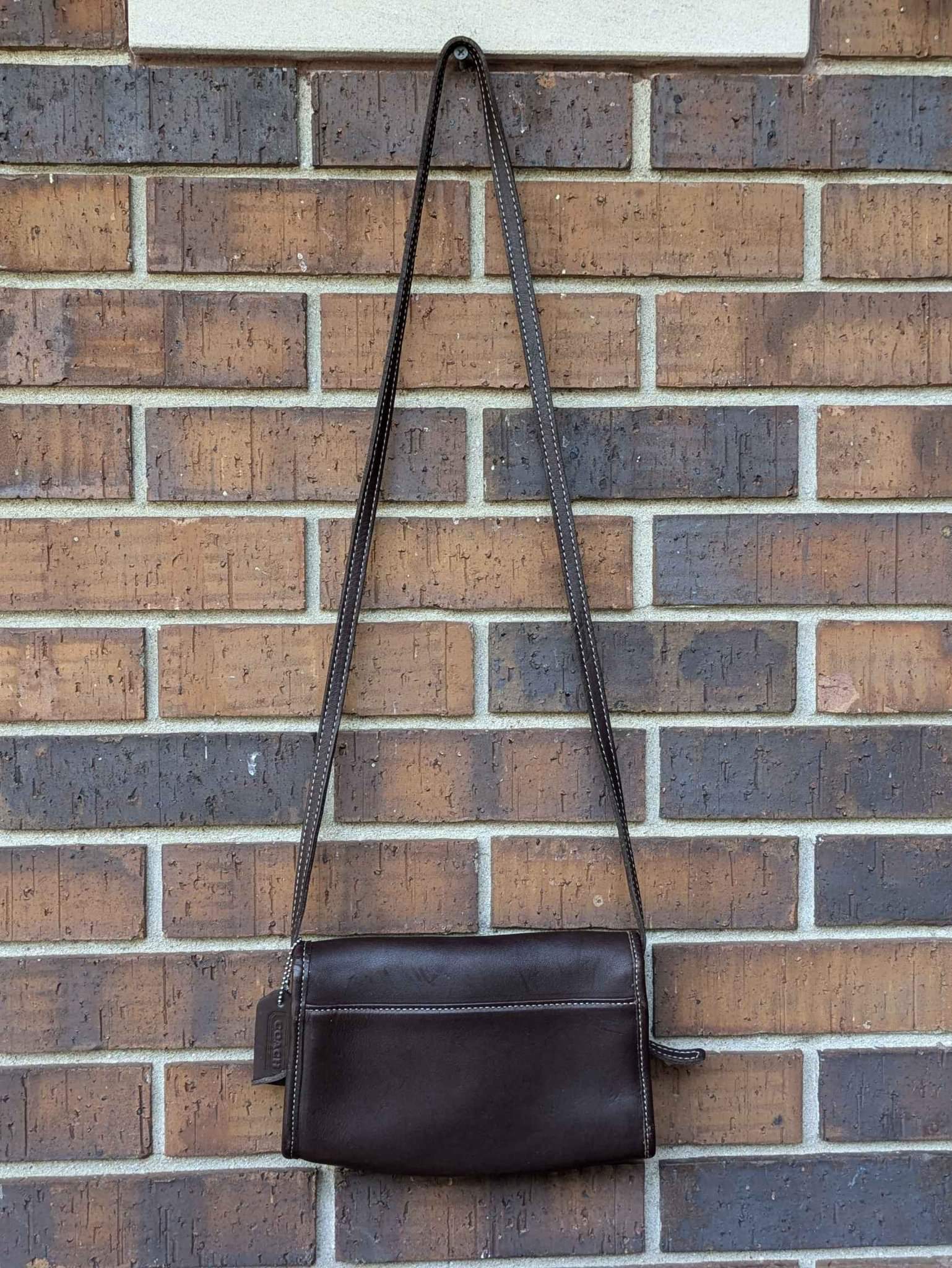 Vintage COACH Martini Bag # 9140 Flap Crossbody Bag - Crossbody 