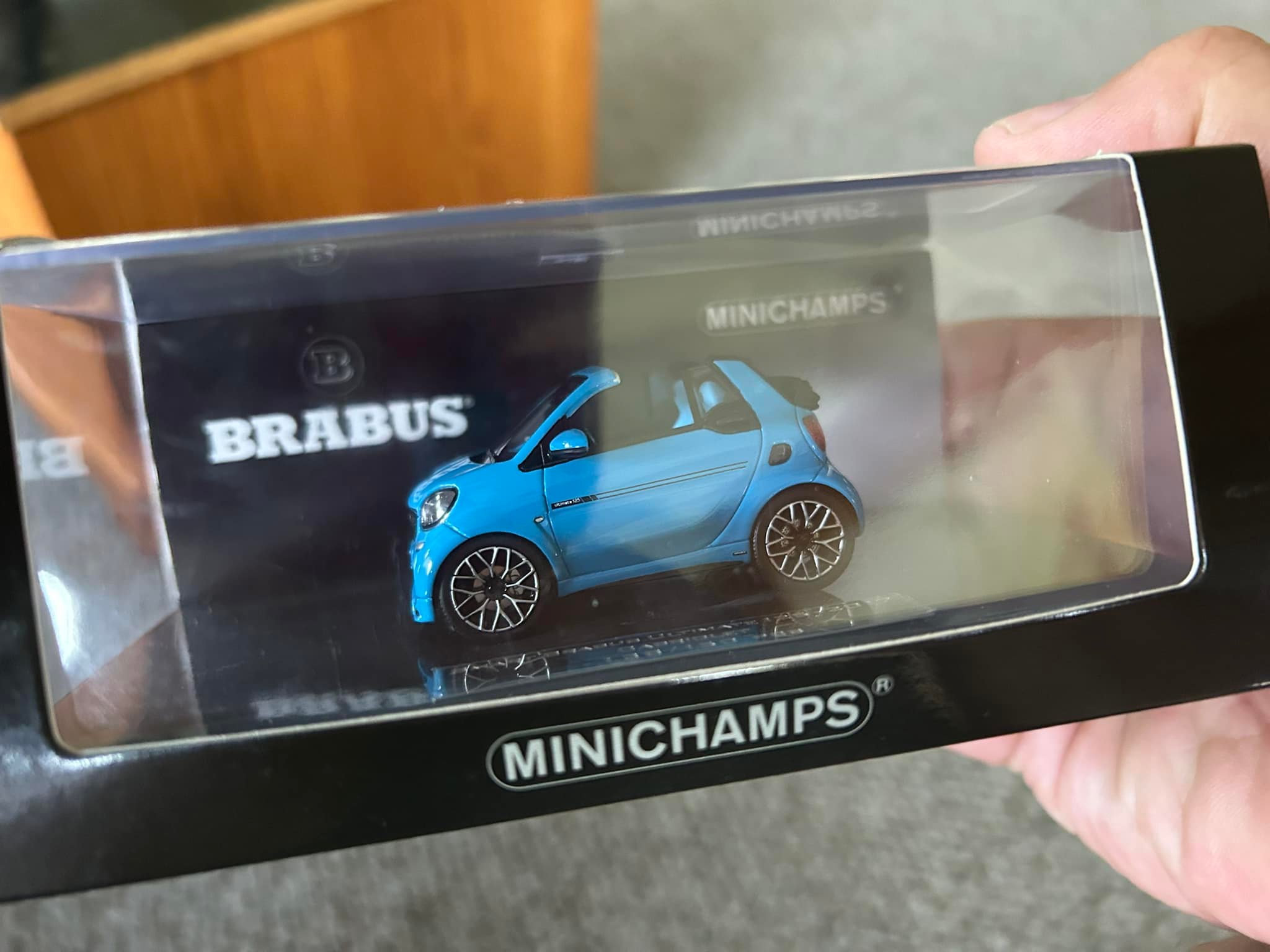 Here is the Smartware 1/12 2002 Smart Fortwo Cabriolet in Grey